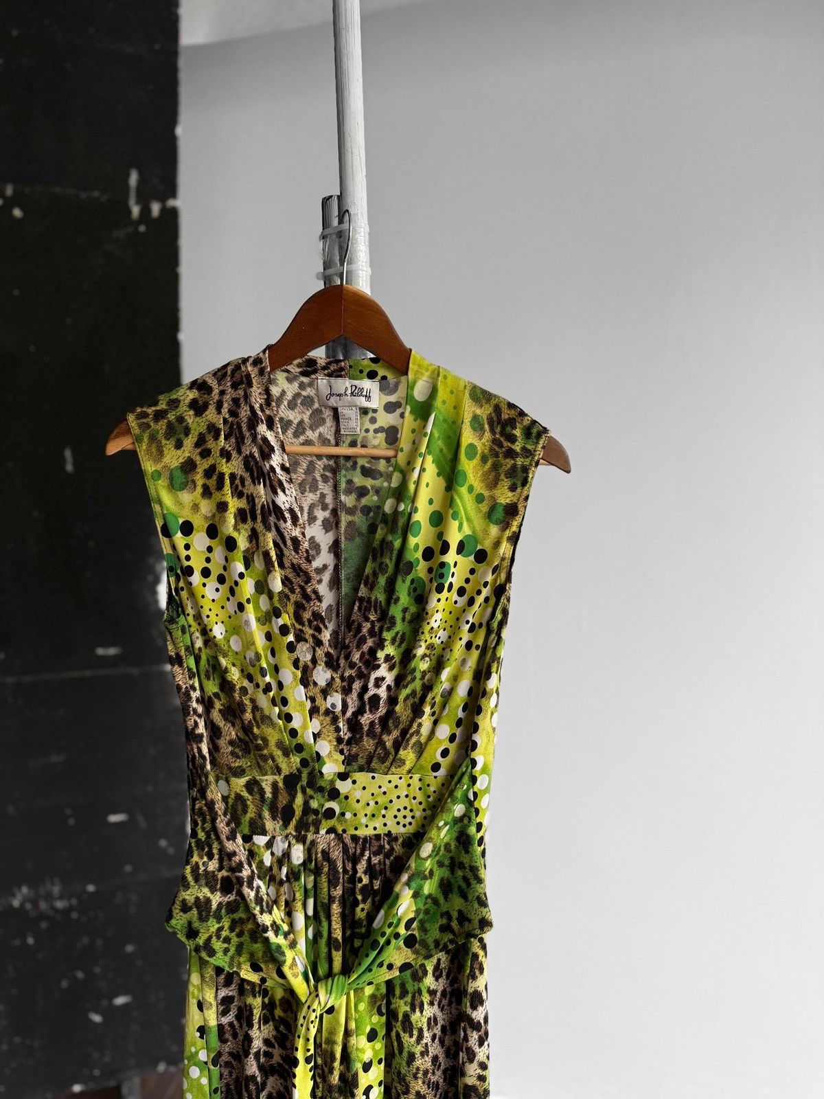 Designer × Joseph Ribkoff Joseph Ribkoff Womens Mid-Length Multicolor Dress V-Neck Size S / US 4 / IT 40 - 4 Thumbnail