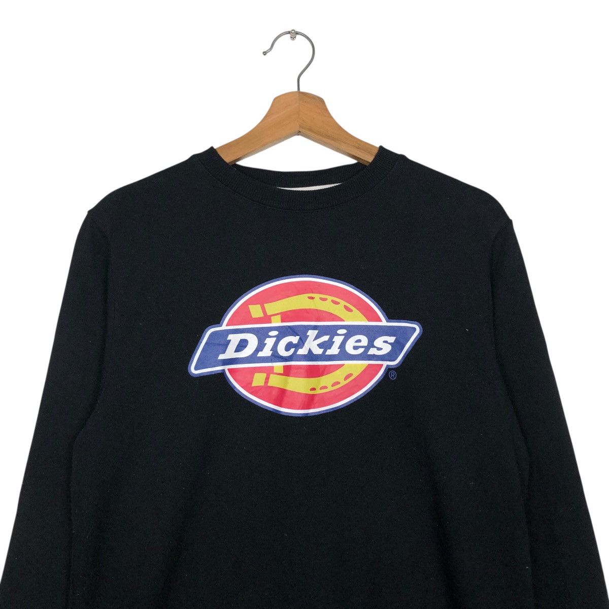 Japanese Brand Dickies Workwear Logo Sweatshirt Black Long Sleeve Crewneck Size US S / EU 44-46 / 1 - 4 Thumbnail