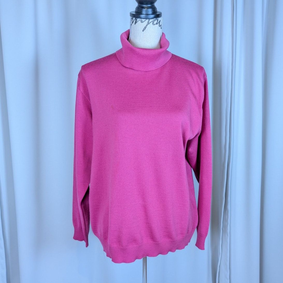 Other Marz Wool Turtleneck Sweater Purple Size 14 Size XL / US 12-14 / IT 48-50 - 12 Thumbnail