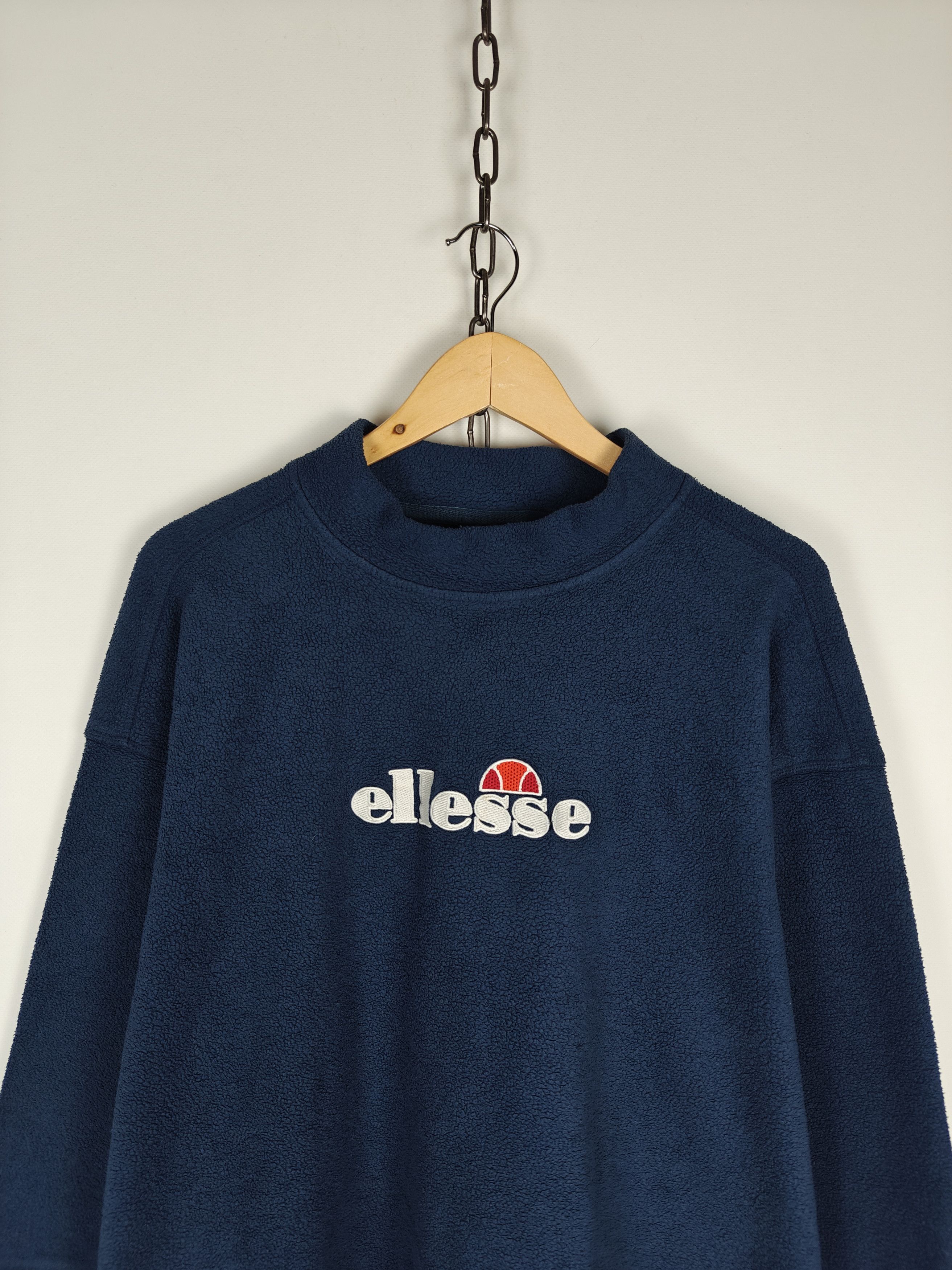 Ellesse Ellesse Fleece Sweatshirt Center Logo Pullover Blue size L Size US L / EU 52-54 / 3 - 2 Thumbnail