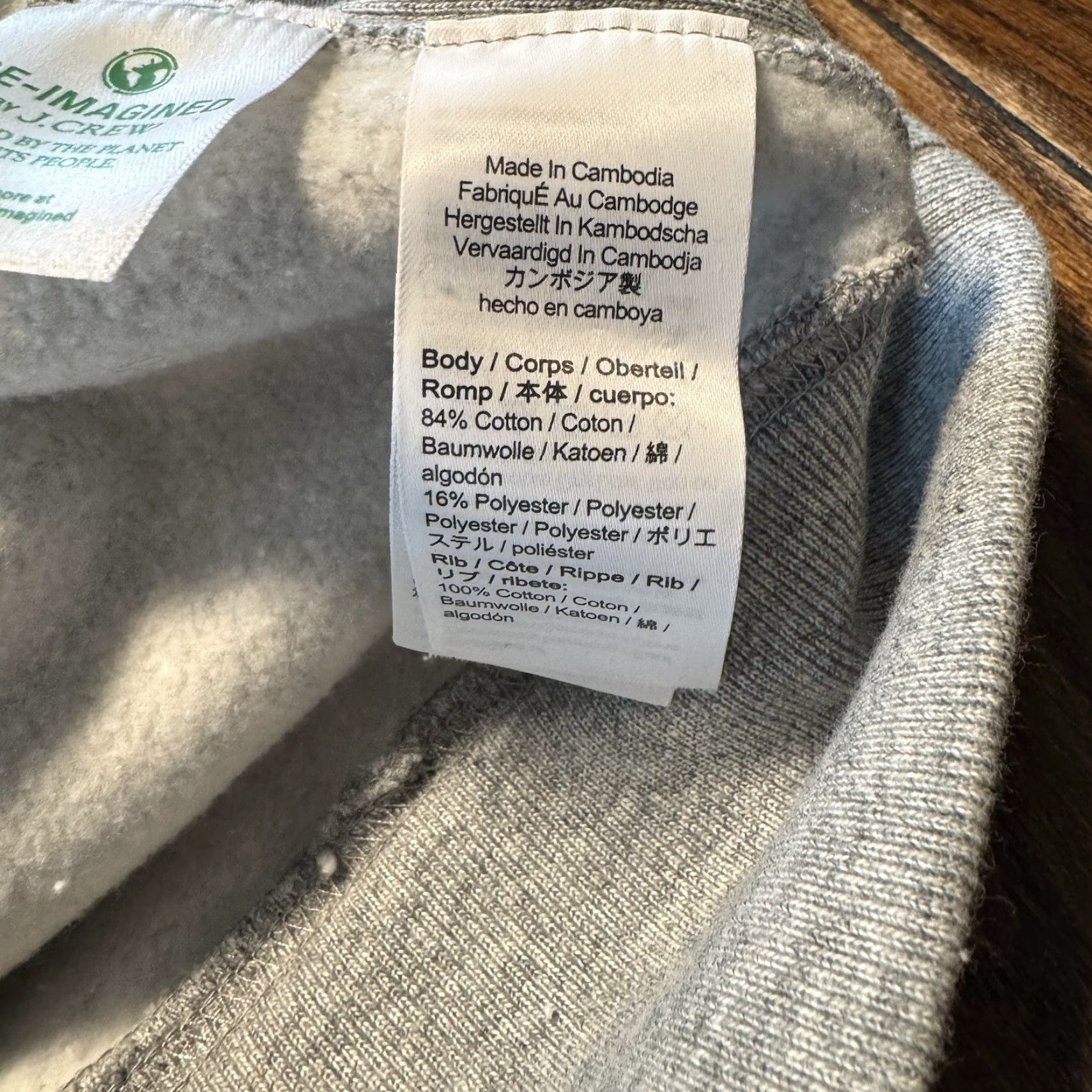 J.Crew J.CREW Heritage Oarsman Crew Gray Embroidered Sweatshirt Mens XS Pullover Crew Neck Heavyweight Regular Cotton Blend Fleece Socks? (Oops) Size US XS / EU 42 / 0 - 8 Thumbnail