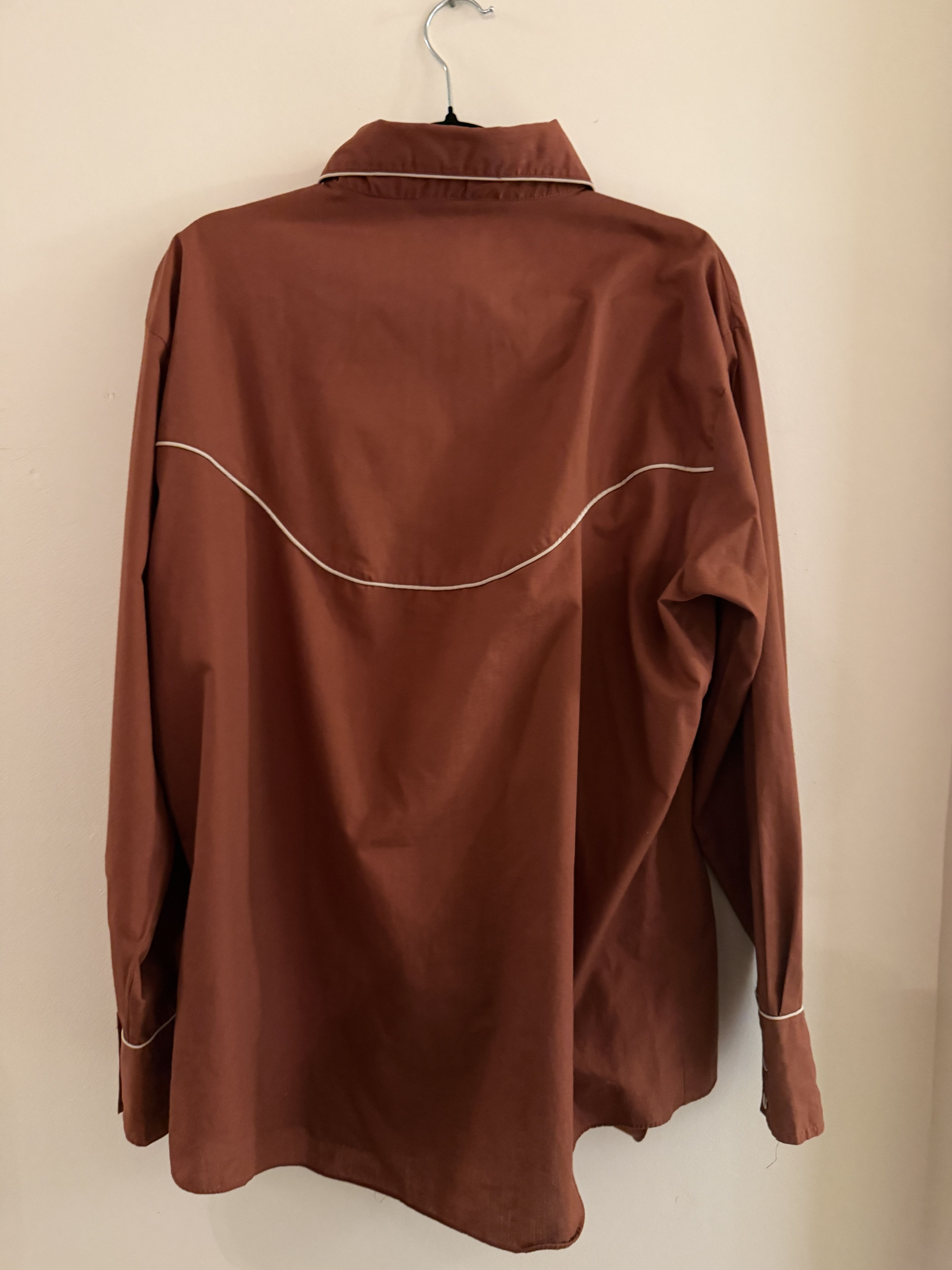 Other Out West by Campus Terracotta Western snap-front shirt Size US XL / EU 56 / 4 - 3 Thumbnail