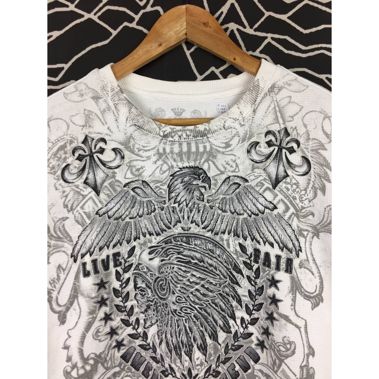 Japanese Brand Prepotente American Legend Phoenix Graphic Waffle Knit Tee Size US M / EU 48-50 / 2 - 3 Thumbnail