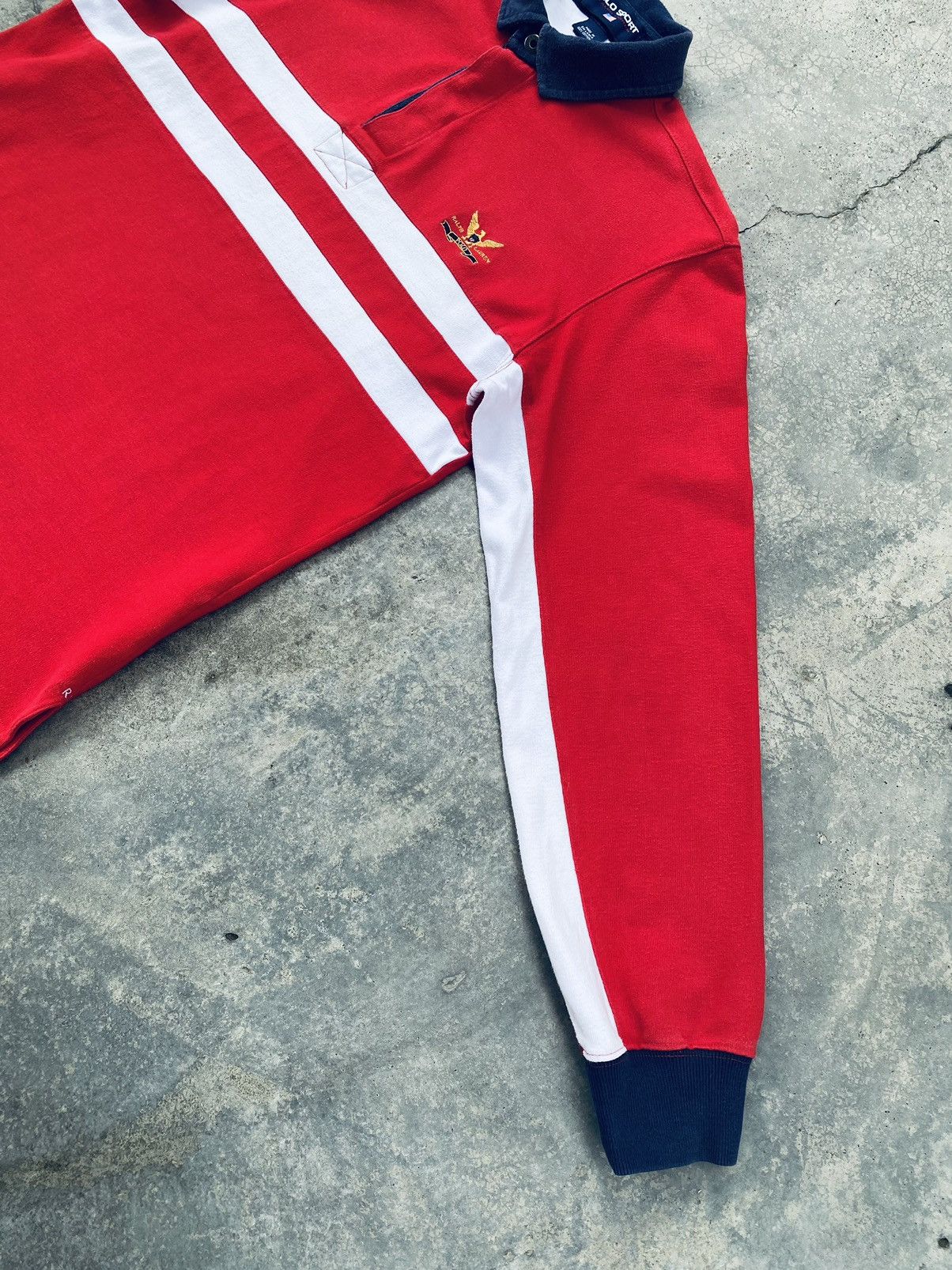 Polo Ralph Lauren Vintage 90s Polo Sport Ralph Lauren Rugby Long Sleeve Size US L / EU 52-54 / 3 - 5 Thumbnail