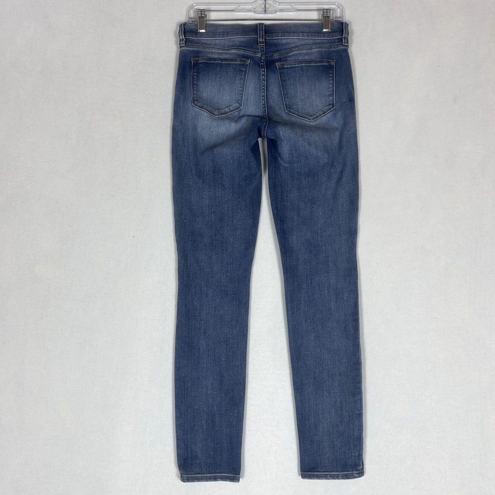 J.Crew J.Crew Jeans Skinny Low Rise 27/30 Womens Button Zip 30in Inseam Stretch Pockets Blue Size 27" / US 4 / IT 40 - 5 Thumbnail