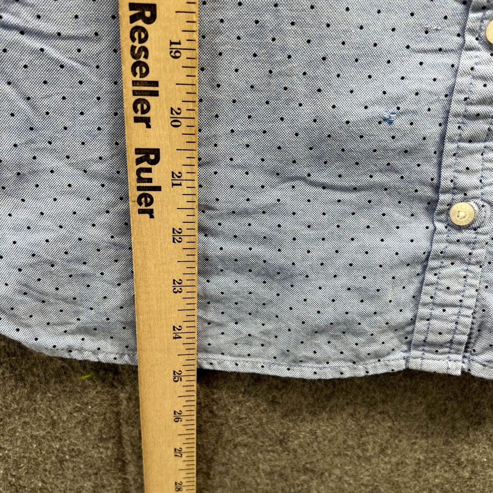 Tommy Hilfiger Tommy Hilfiger Shirt Women Small Button-Down Short Sleeve Blue Polka Dots Pattern Summer Casual Womens Size S / US 4 / IT 40 - 6 Thumbnail