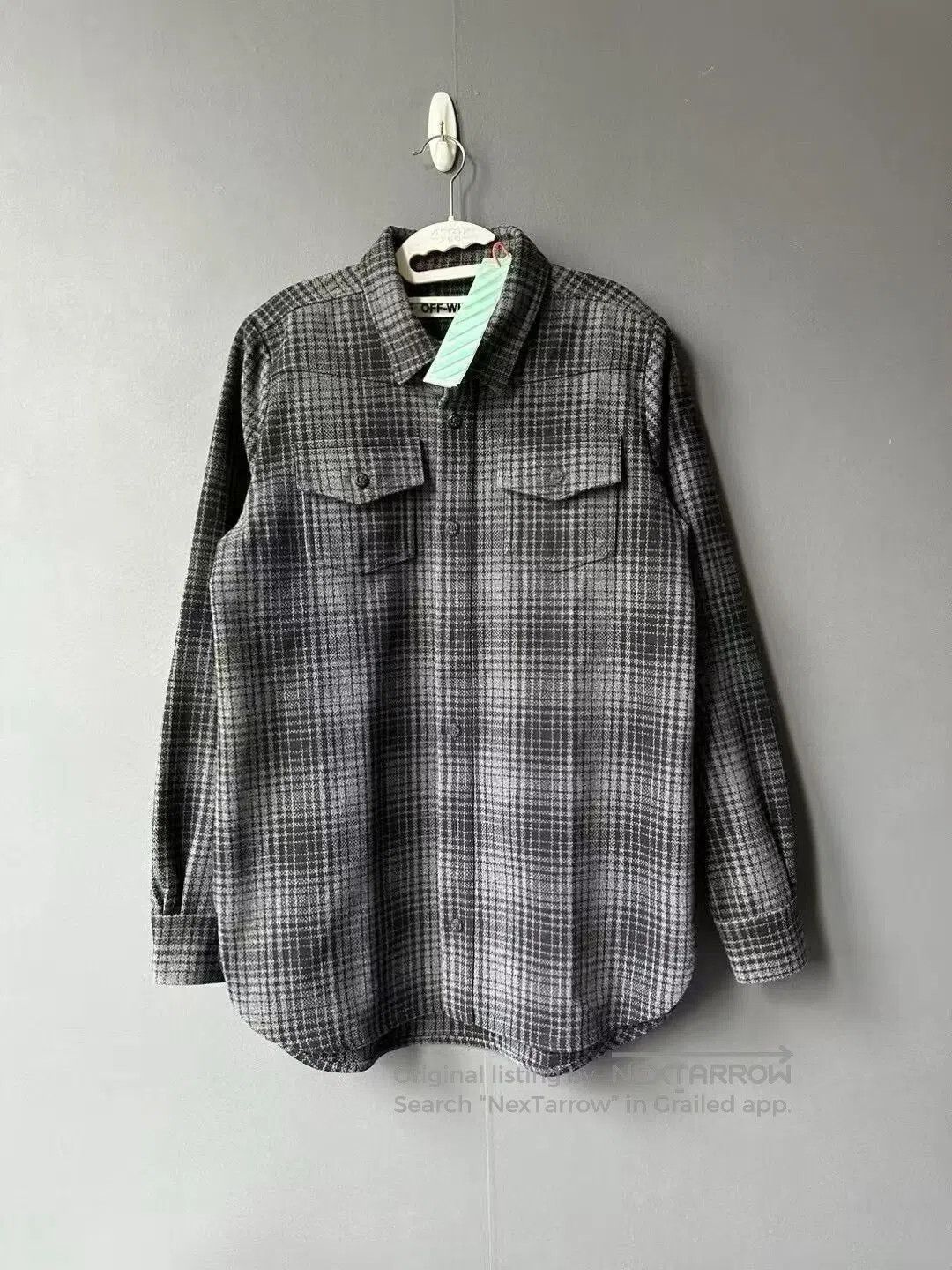 Japanese Brand Off White Plaid Shirt. Size US S / EU 44-46 / 1 - 1 Thumbnail