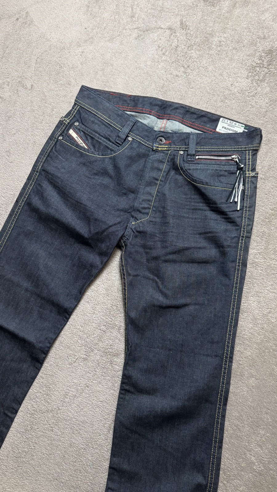 Japanese Brand Diesel Crazy Wash Jeans y2k armani ysl Dior hedi sliminess Size US 29 - 2 Thumbnail
