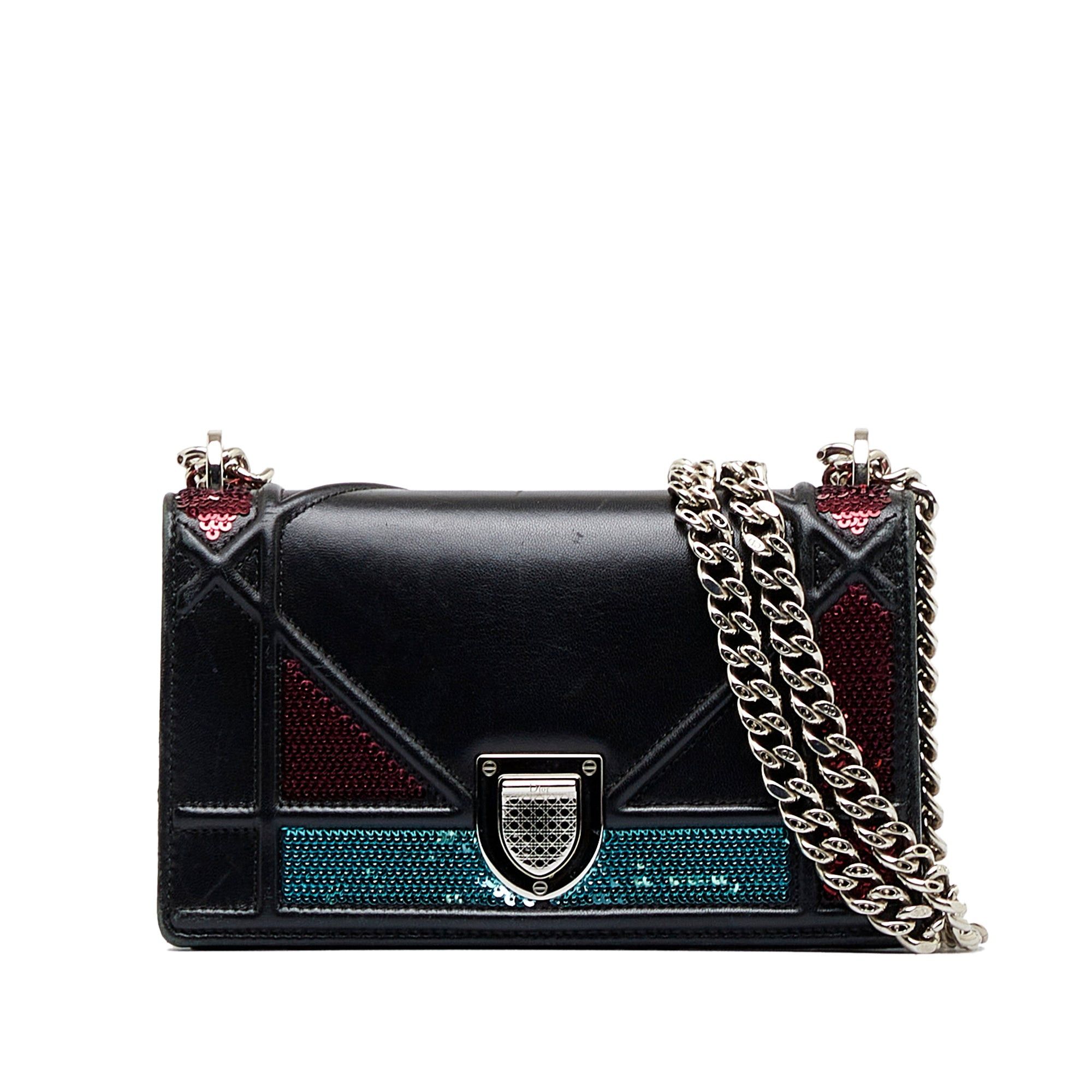 Dior Dior Mini Diorama Sequin Flap Black Size ONE SIZE - 1 Thumbnail