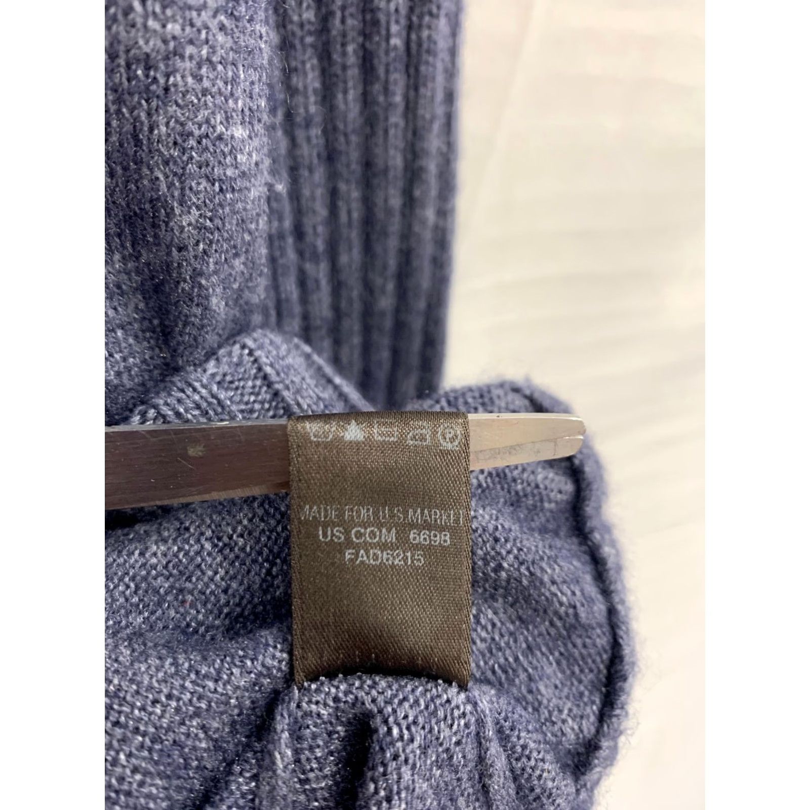Loro Piana Loro Piana Silk Cashmere Sweater Mens XL Blue Roadster Mock Neck Henley Pullover Shirt Size US XL / EU 56 / 4 - 7 Thumbnail