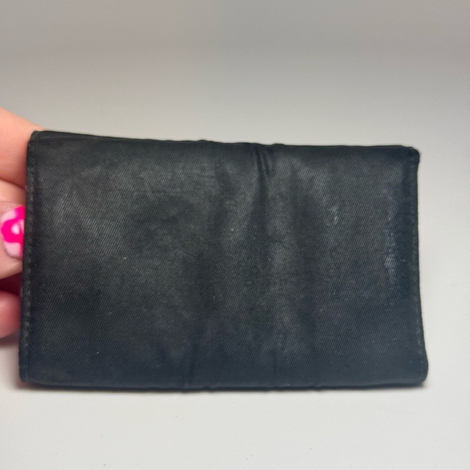 Prada Prada Black Nylon Key Holder FAIR Condition Snap Close Size ONE SIZE - 2 Thumbnail