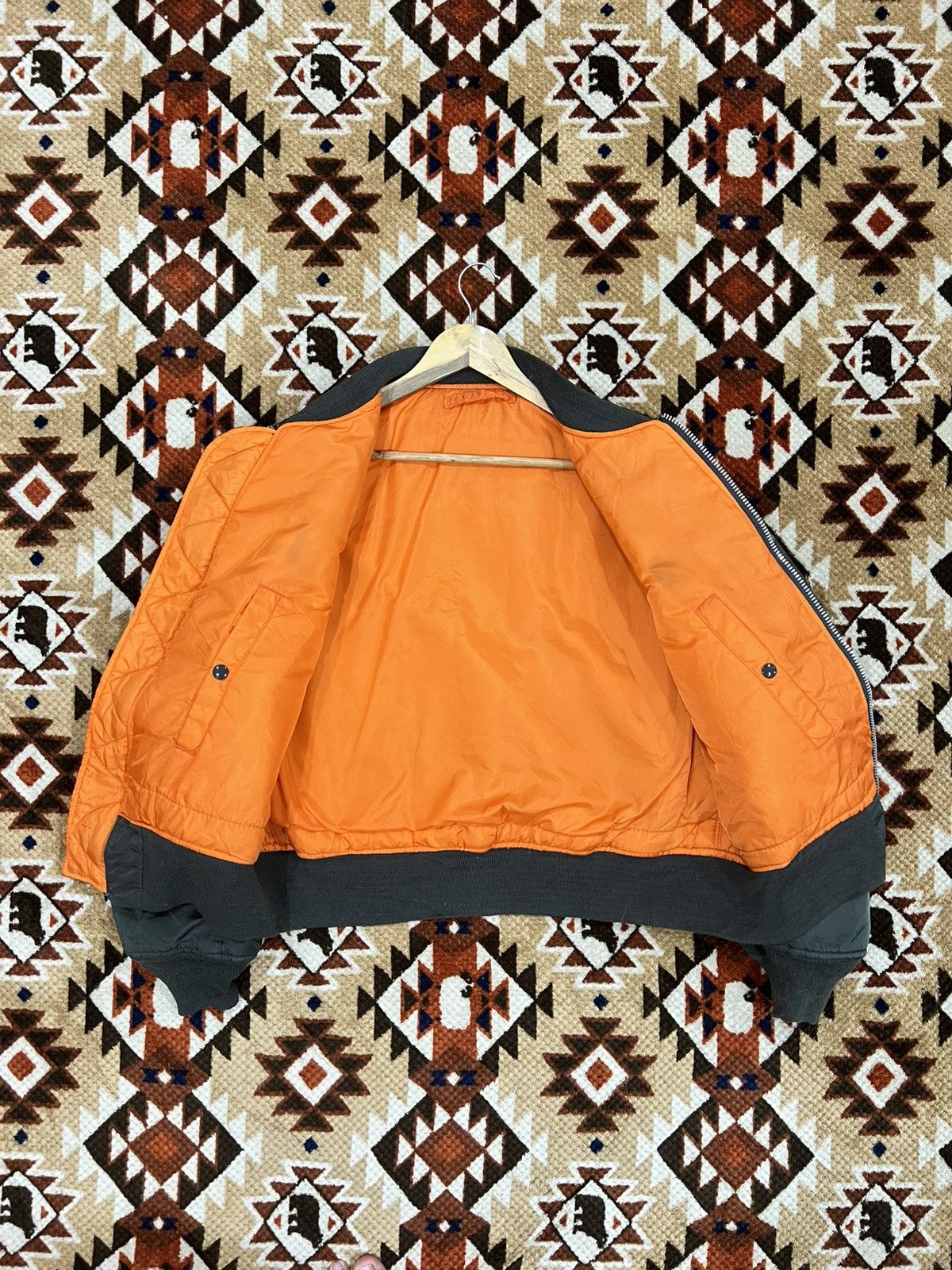 Alpha Industries Vtg USA Alpha Industries Flight Bomber Jacket Size US L / EU 52-54 / 3 - 4 Thumbnail