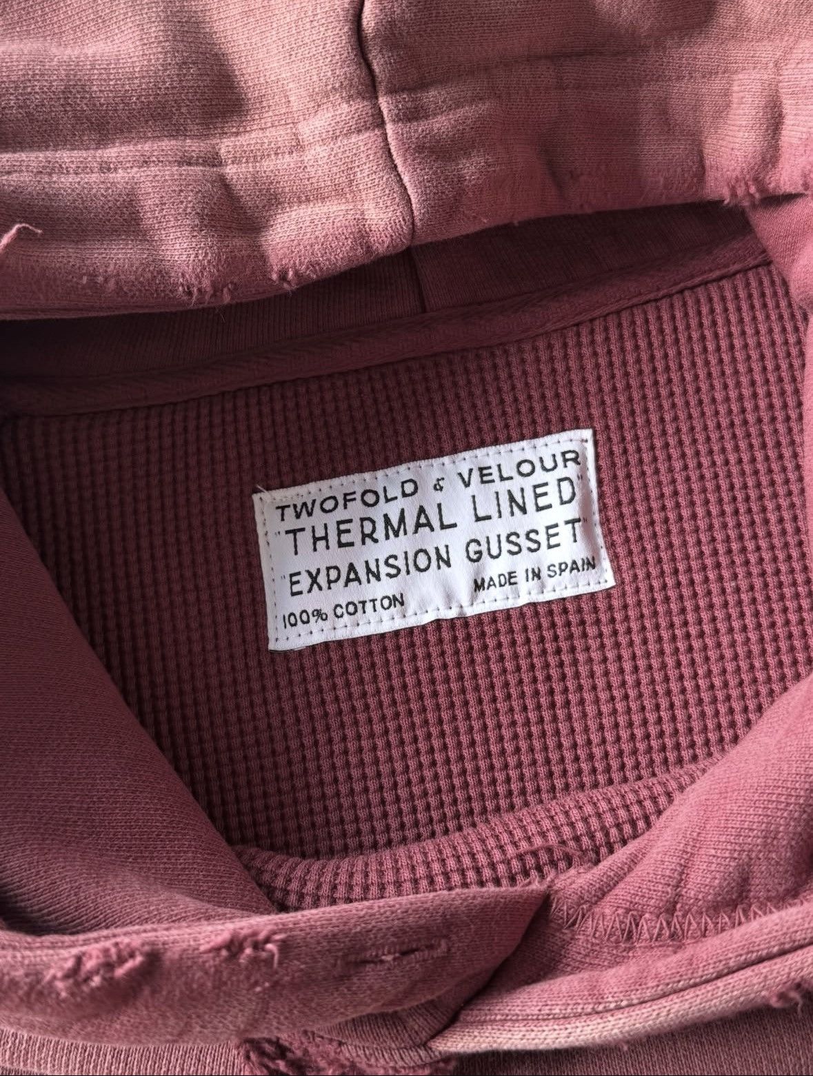 Vintage Two Fold x Velour Thermal Lined Hoodie Size US S / EU 44-46 / 1 - 3 Thumbnail