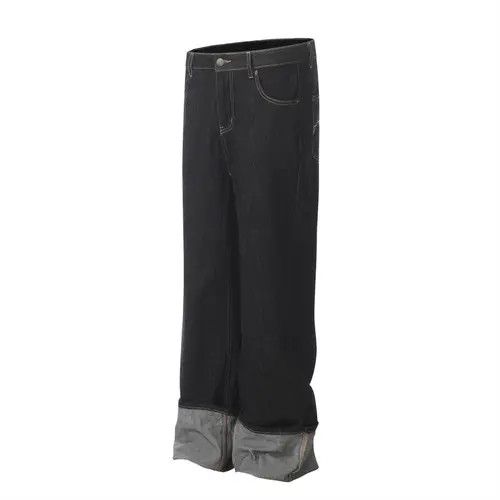 Japanese Brand VIBE Trendy men's contrasting stitched loose casual jeans Size US 32 / EU 48 - 2 Thumbnail