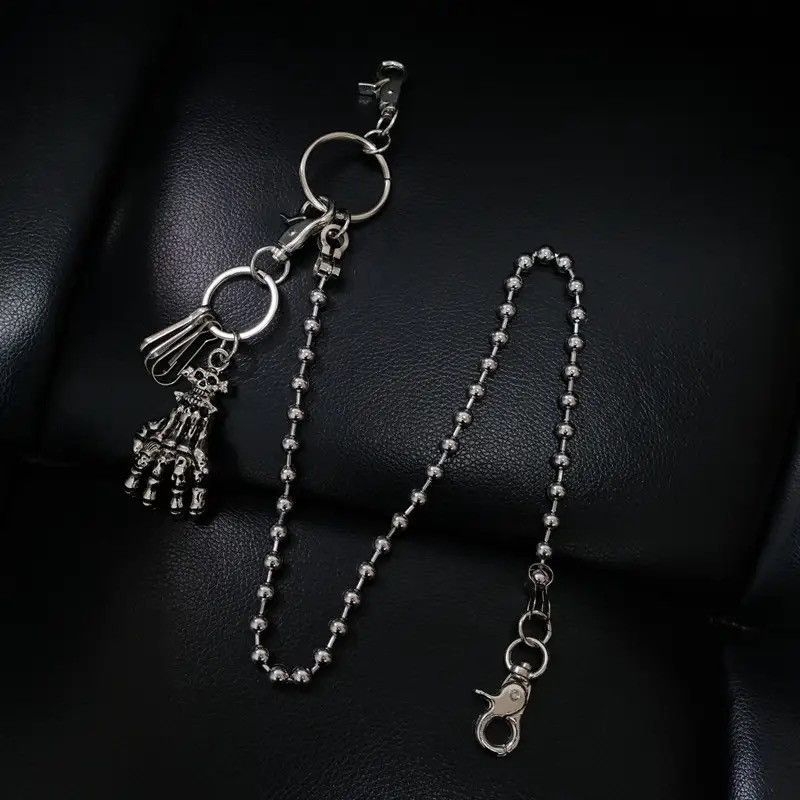 Jewelry Punk Skull Skeleton Pants Chain Size ONE SIZE - 2 Thumbnail