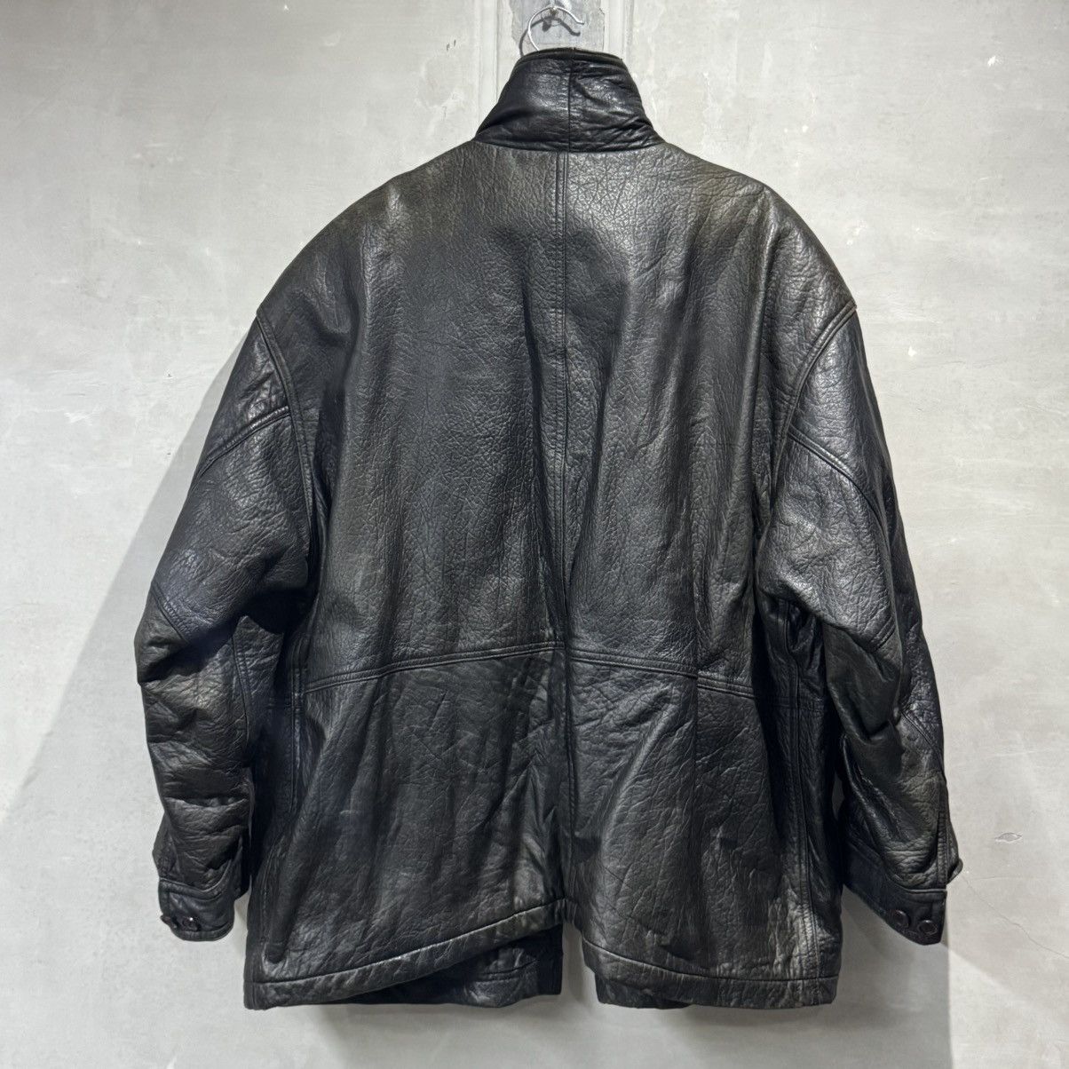 Hai Sporting Gear VINTAGE 80s HAI SPORTING GEAR ISSEY MIYAKE LEATHER JACKET Size US L / EU 52-54 / 3 - 17 Thumbnail