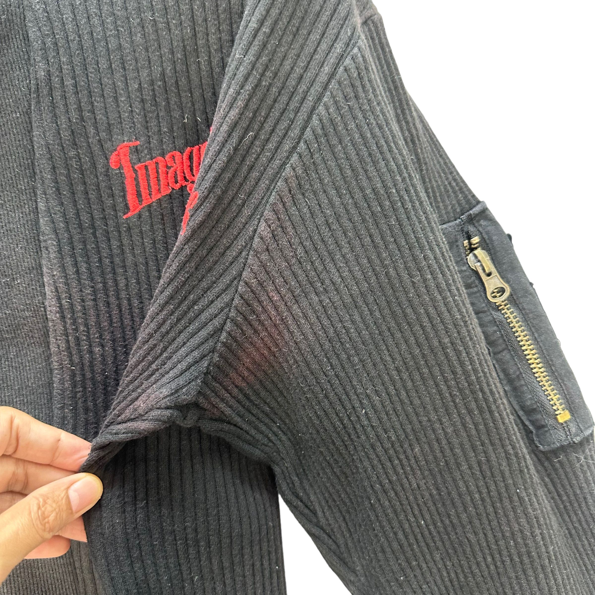 Japanese Brand REAL MASTER MOTORCYCLE BIG LOGO SWEATER JACKET #7933-191 Size US L / EU 52-54 / 3 - 8 Thumbnail