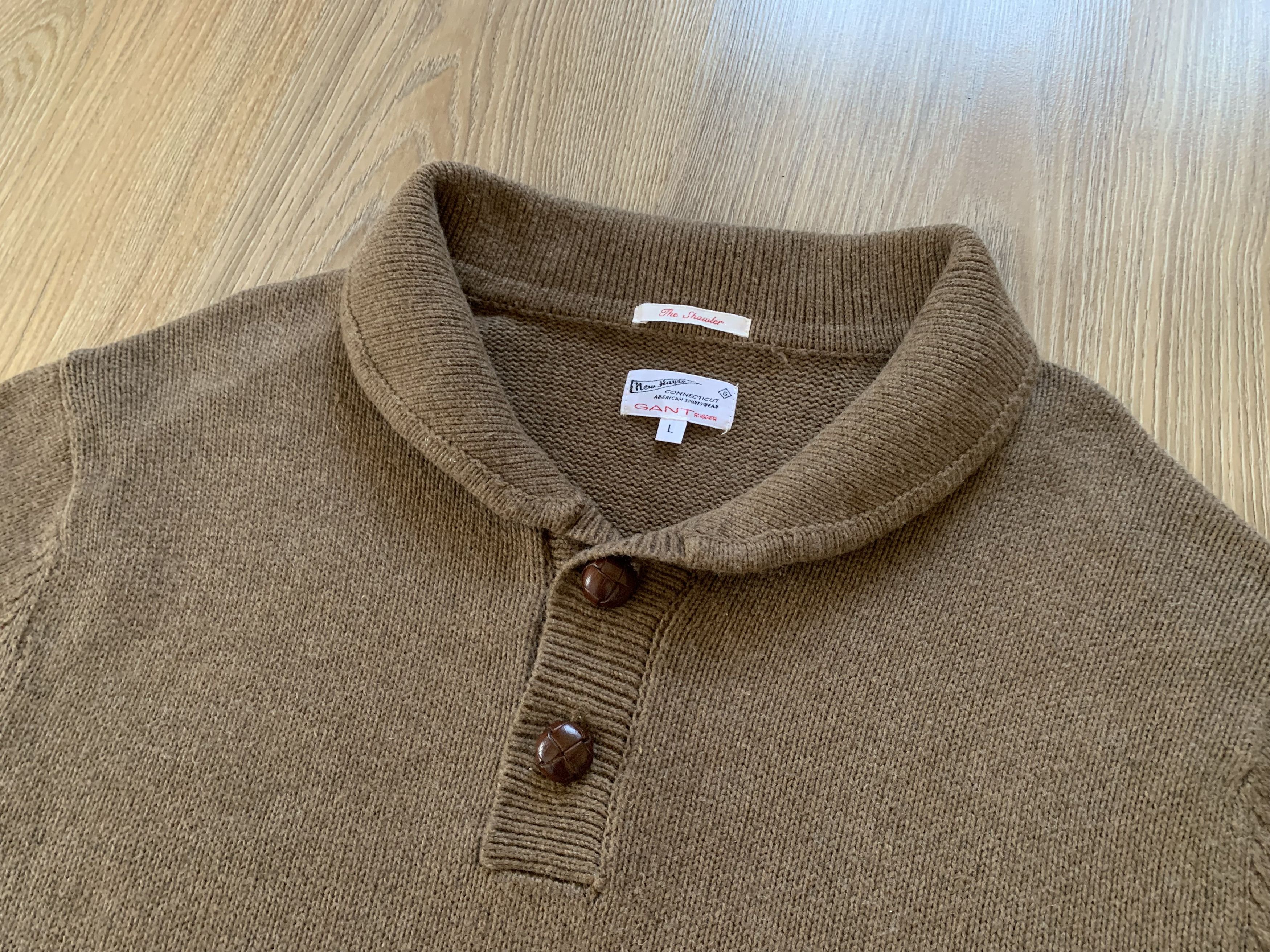 Gant Gant Rugger Wool Sweater The Shawler Size US L / EU 52-54 / 3 - 4 Thumbnail