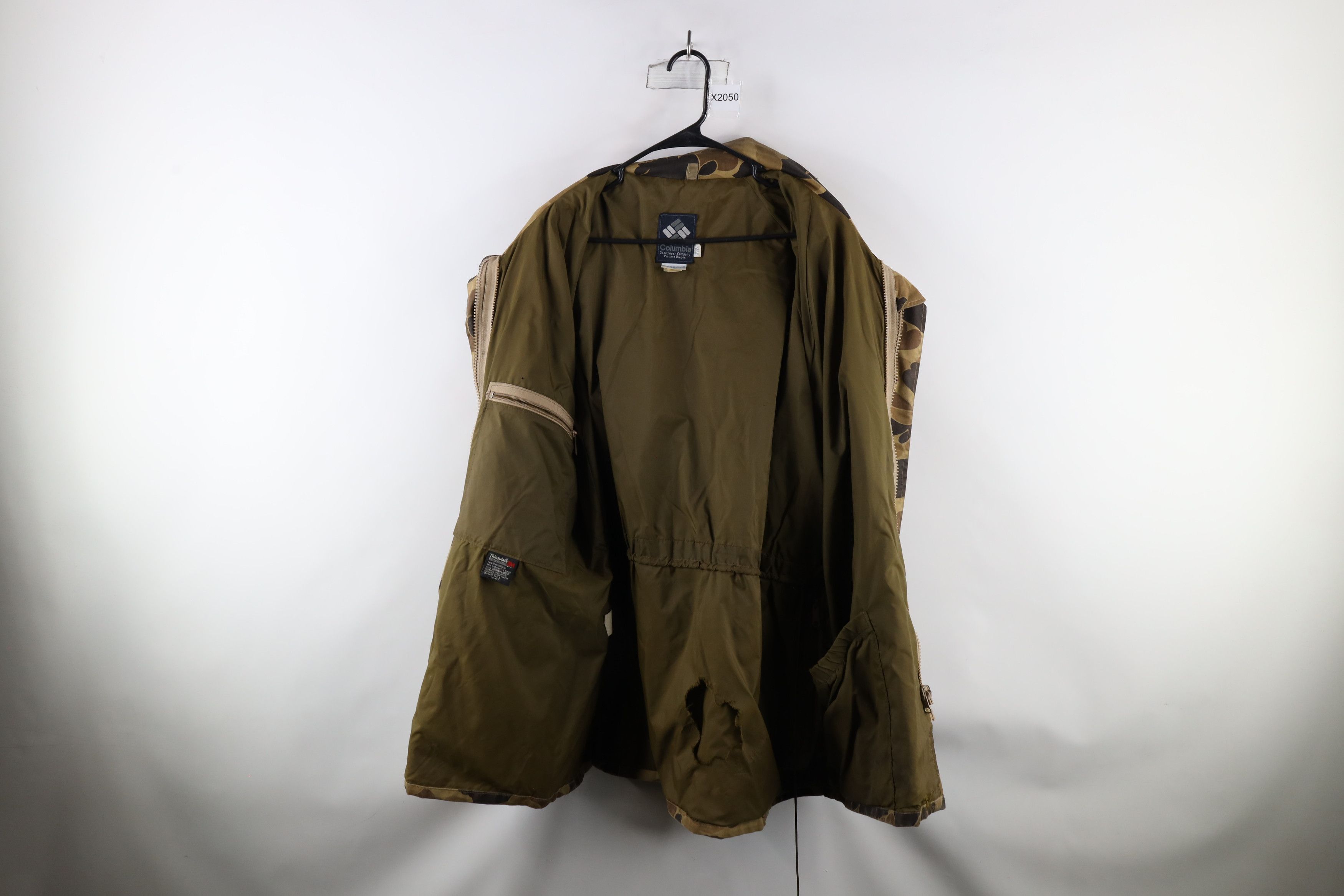 Columbia Vinage 80s Columbia Camouflage Hunting Parka Jacket USA Size US XL / EU 56 / 4 - 10 Thumbnail