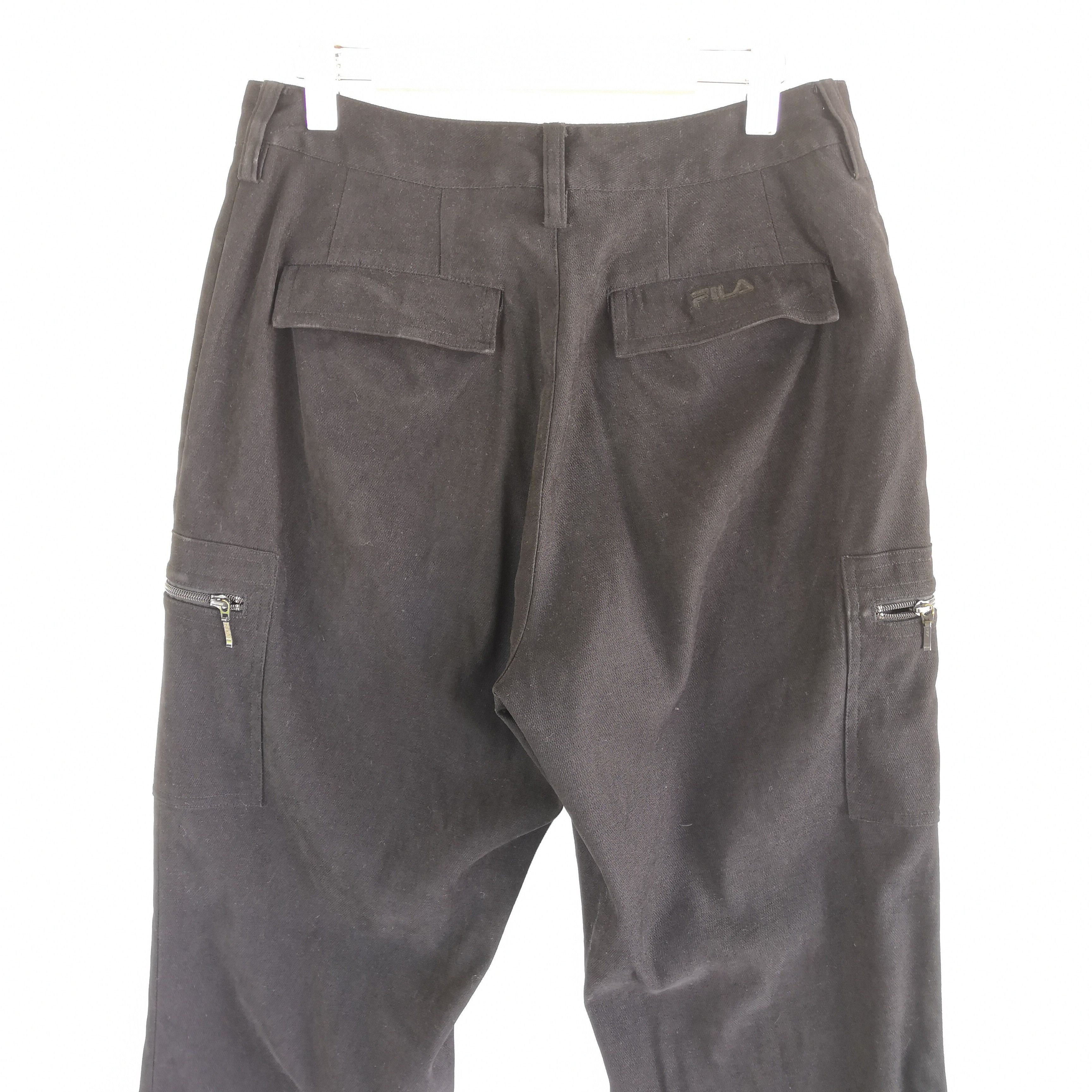 Japanese Brand Vintage Fila Cargo Pants Military Multi Pocket Trousers Size 26" / US 2 / IT 38 - 4 Thumbnail