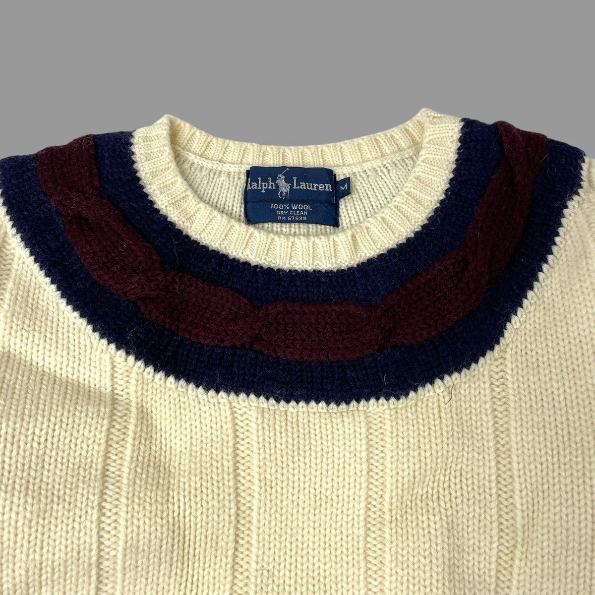 Polo Ralph Lauren × Vintage Vintage 1980s Ralph Lauren knit wool sweater Size US M / EU 48-50 / 2 - 4 Thumbnail