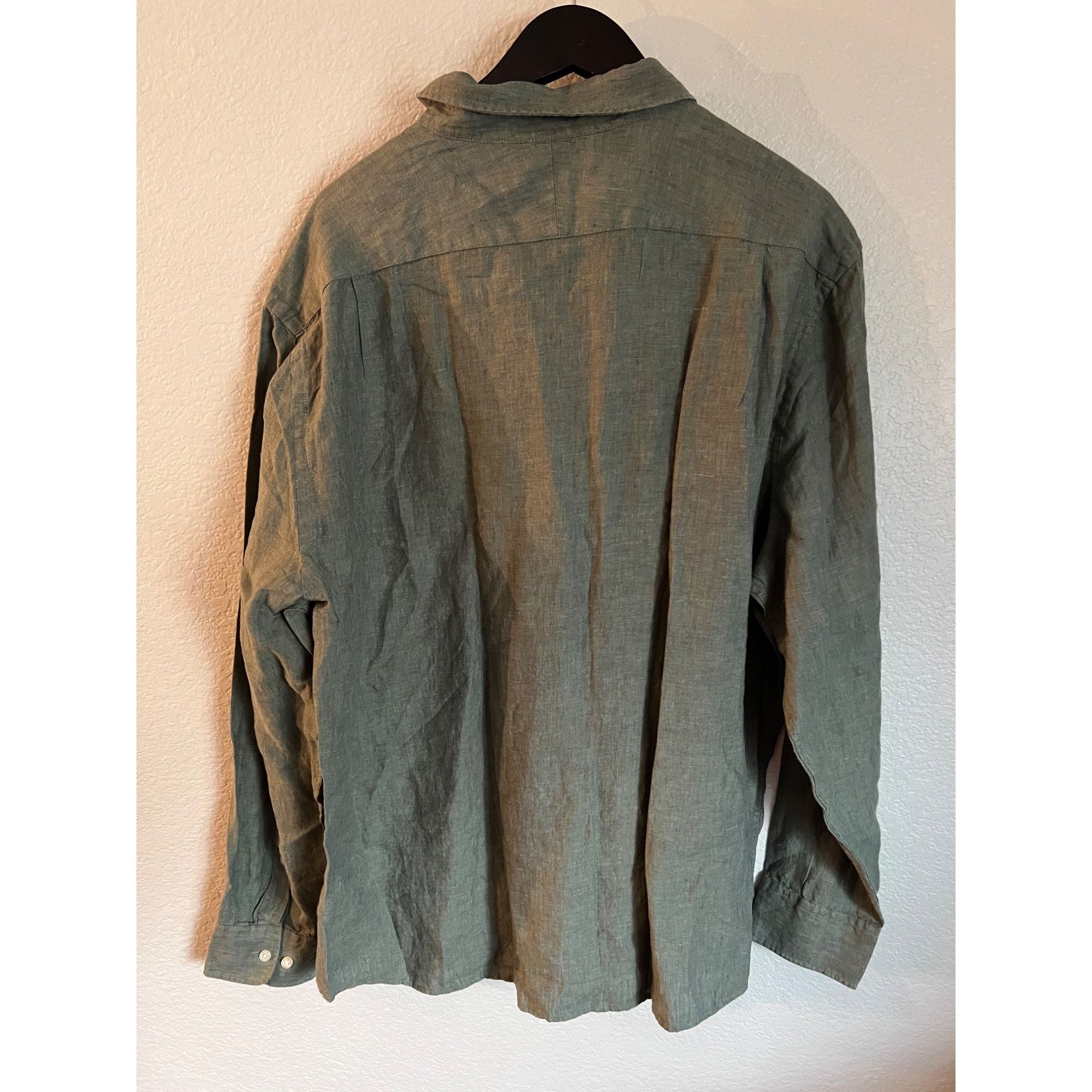 Charles Tyrwhitt Charles Tyrwhitt 100% Linen Long Sleeve Button Up Shirt NWT Size US XXL / EU 58 / 5 - 6 Thumbnail