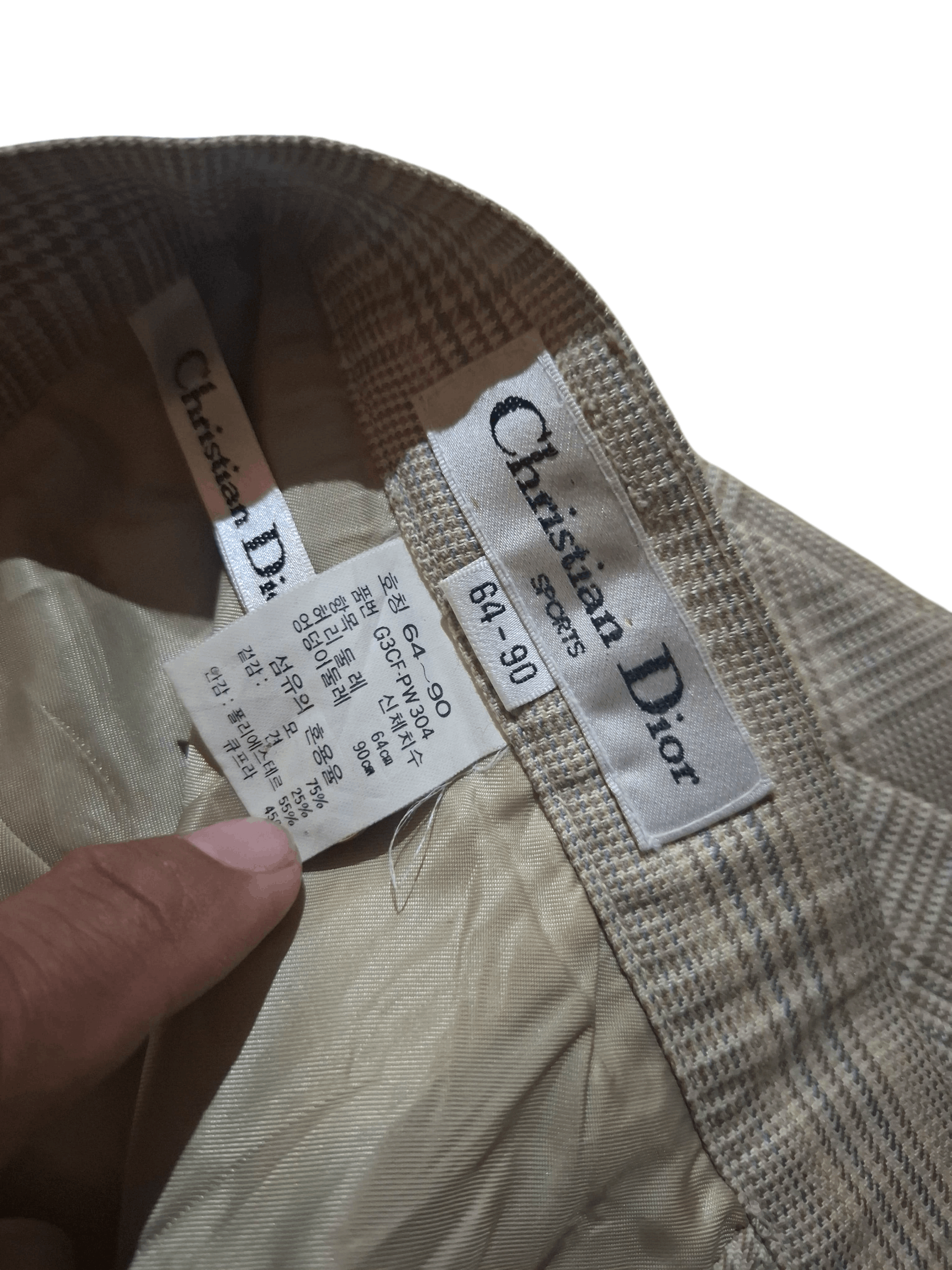 Dior Vintage 1993 Christian Dior Sports Plaid Trousers Size 25" / US 0 / IT 36 - 11 Thumbnail