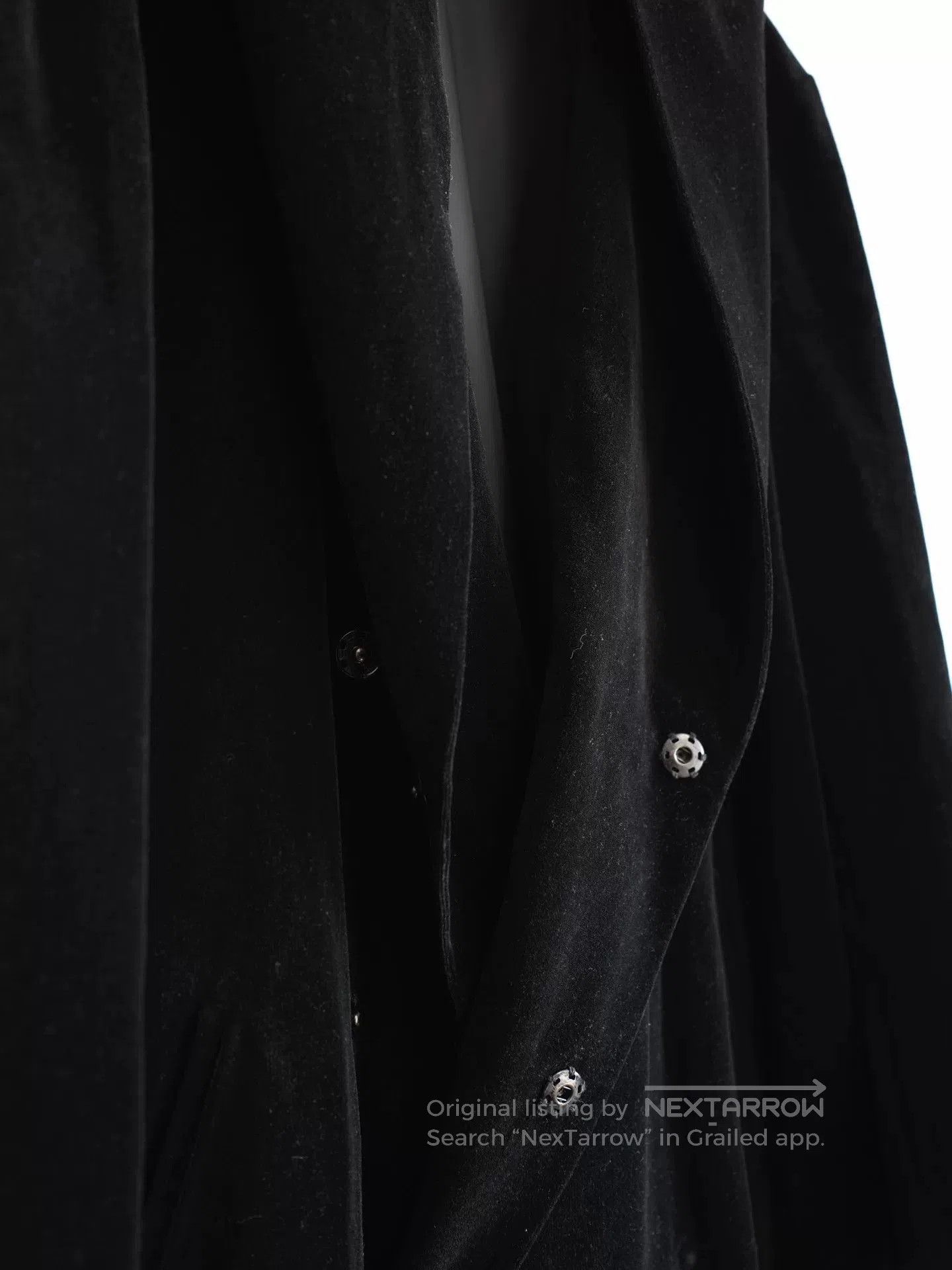 Yohji Yamamoto Yohji Yamamoto Velvet Hooded Coat. Size US L / EU 52-54 / 3 - 8 Thumbnail