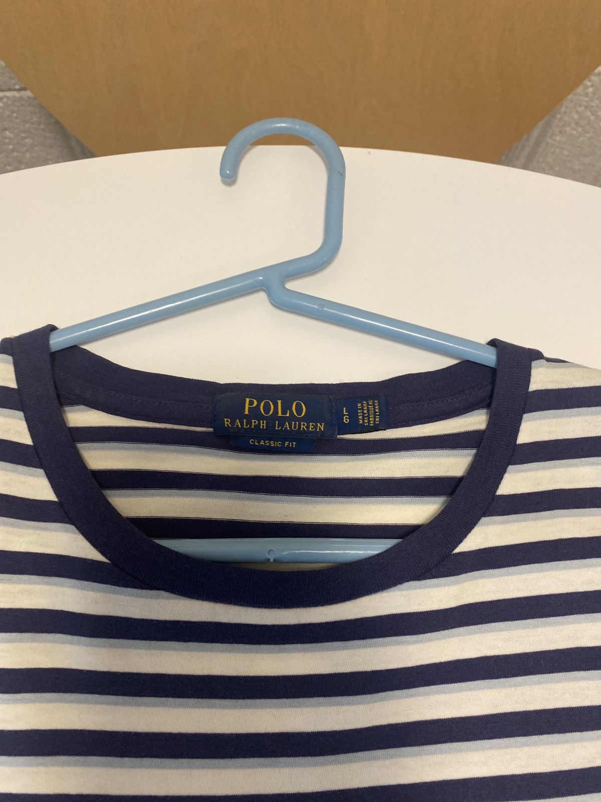 Vintage Polo Ralph Lauren striped t-shirt size L (rare) blue pony Size US L / EU 52-54 / 3 - 4 Thumbnail