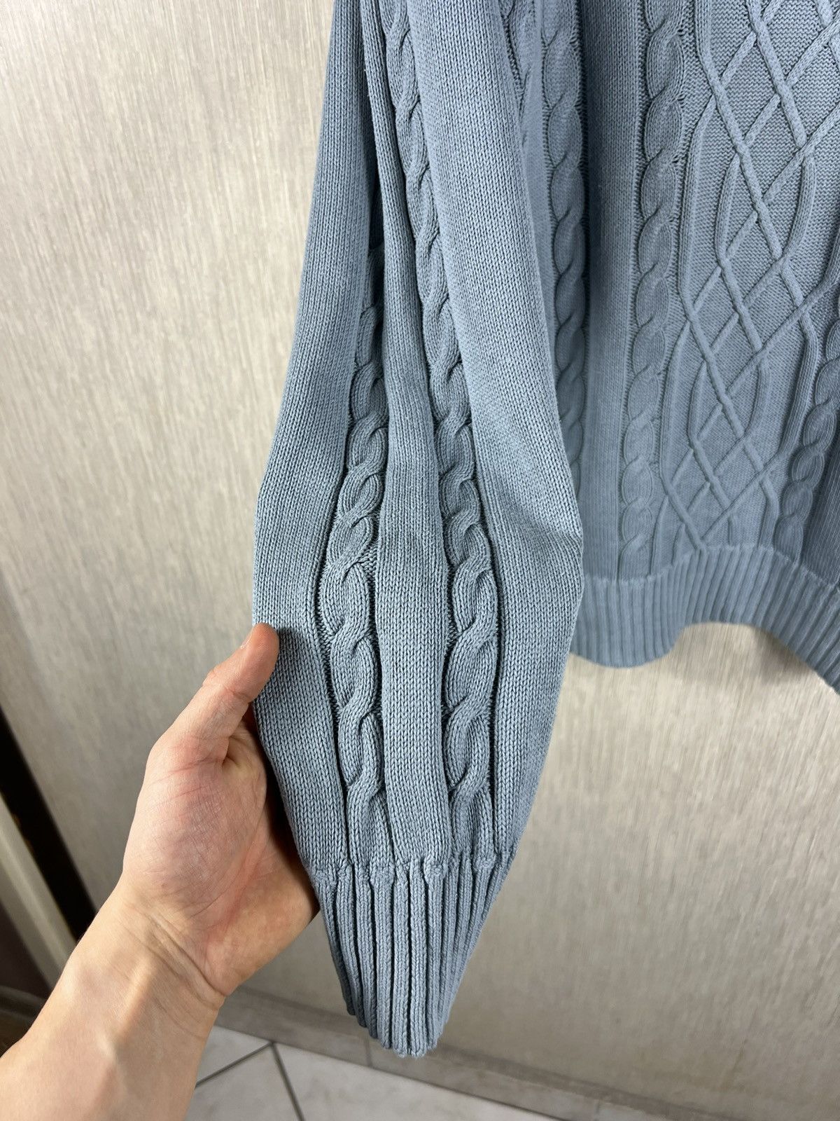 Lacoste Lacoste vintage washed cable knit sweater luxury old money Size US M / EU 48-50 / 2 - 12 Thumbnail