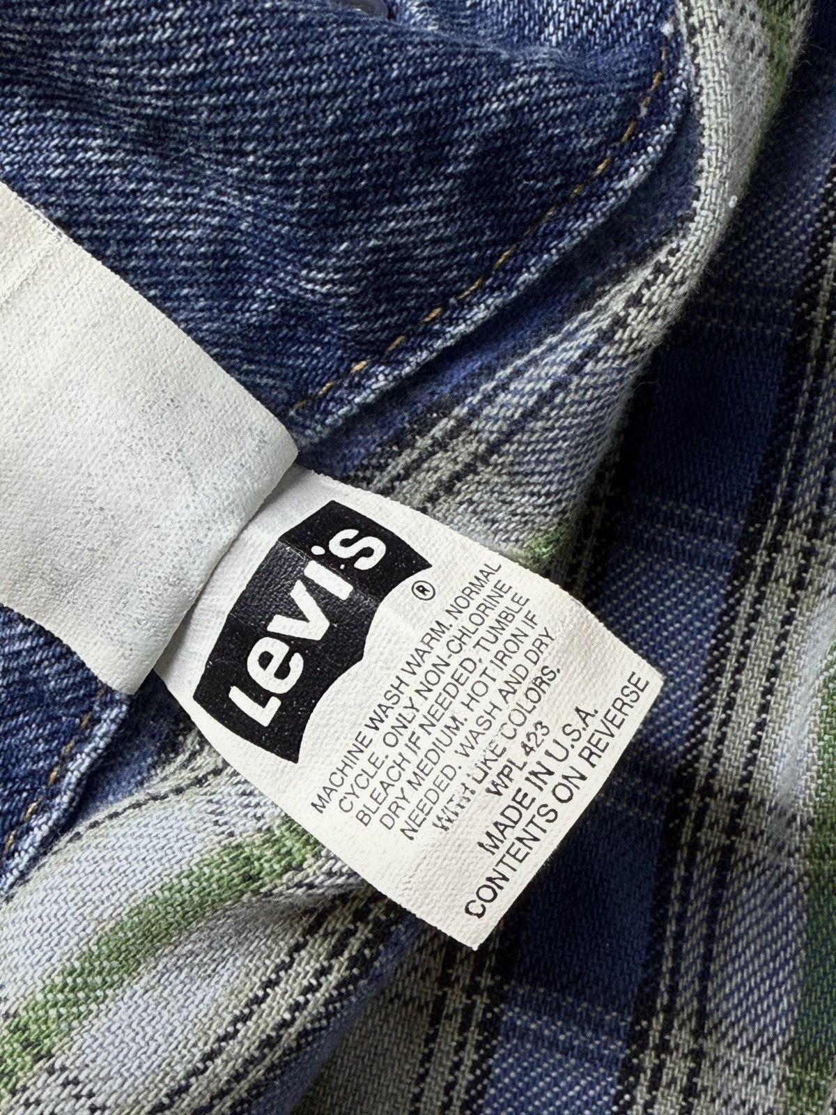 Levi's Vintage 1989 Levi's Denim Jacket Flennel Lined made in USA Size US S / EU 44-46 / 1 - 12 Thumbnail
