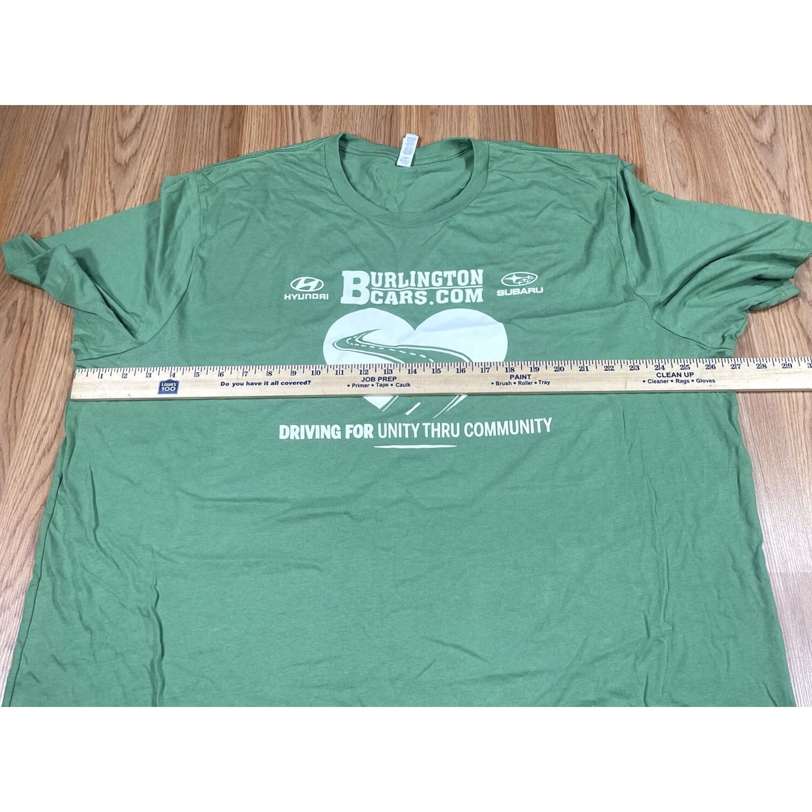 Vintage VINTAGE Canvas T-Shirt Mens XXXL 3X-Large Green Burlington Cars.Com Short Sleeve Size US XXL / EU 58 / 5 - 5 Thumbnail