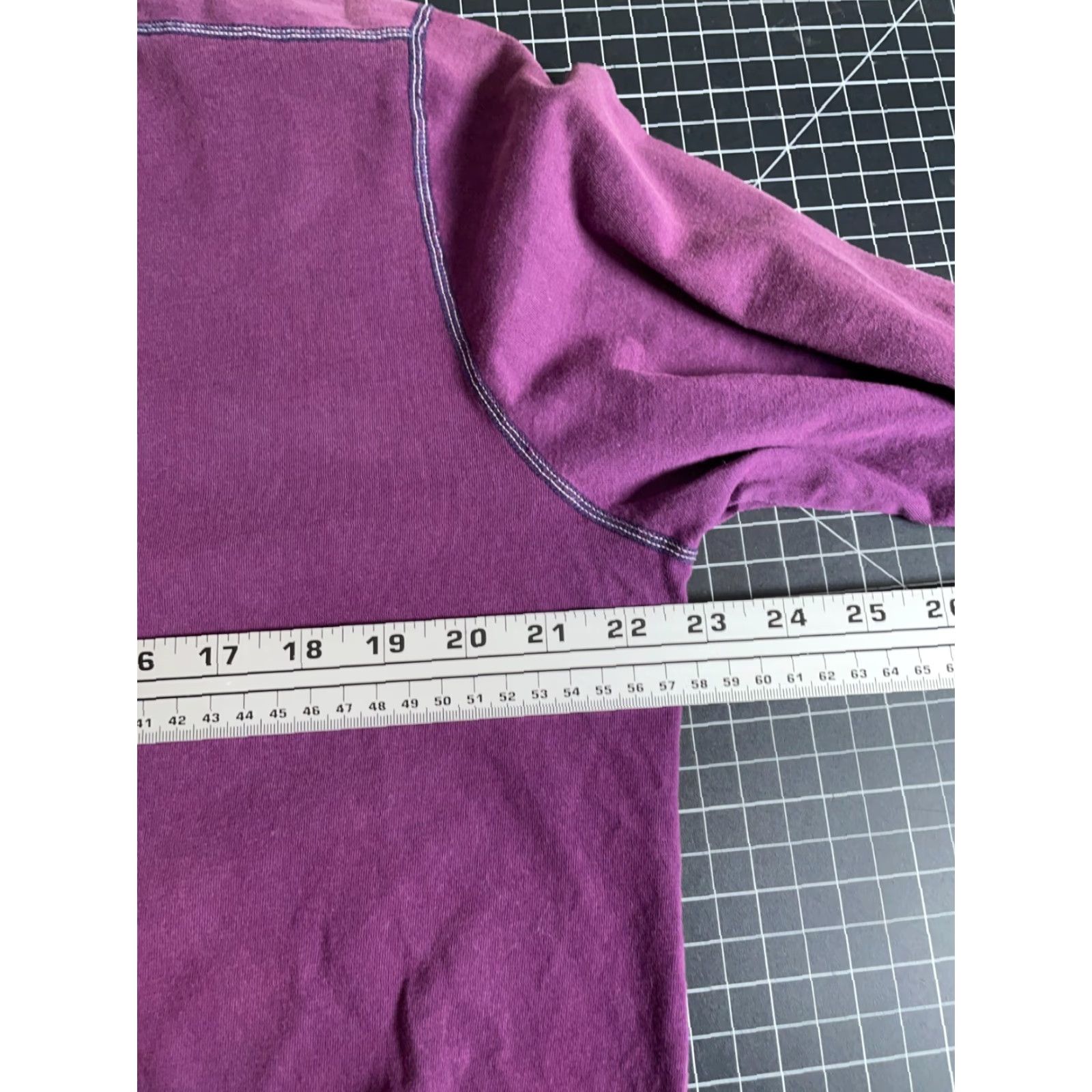 Vintage Agave Lux Long Sleeve T-Shirt Men's Large Purple Reverse Seam USA Made Crewneck Shirt Adult Large Purple Reverse Seam USA Made Agave Lux Retail-Ready Size US L / EU 52-54 / 3 - 5 Thumbnail
