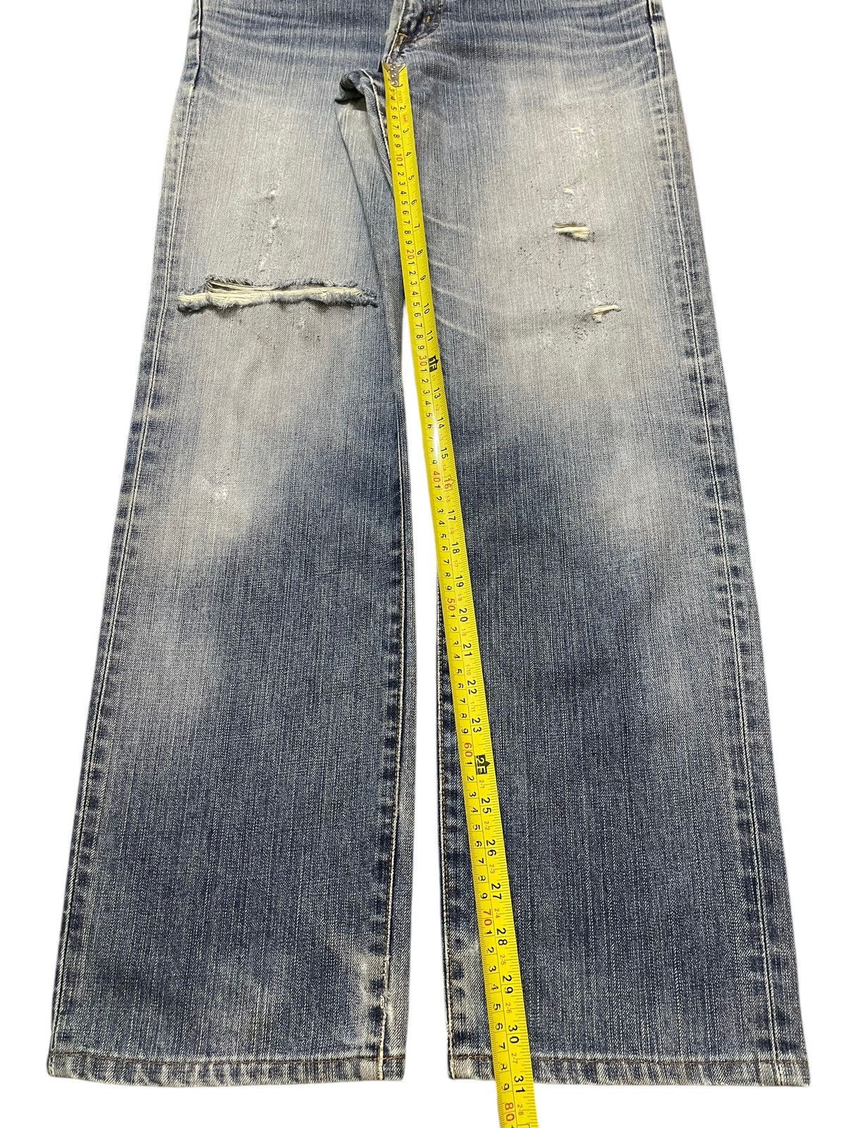 Edwin Vintage Edwin 503 Faded Wash Distressed Style Loose Jeans Size US 31 - 14 Thumbnail