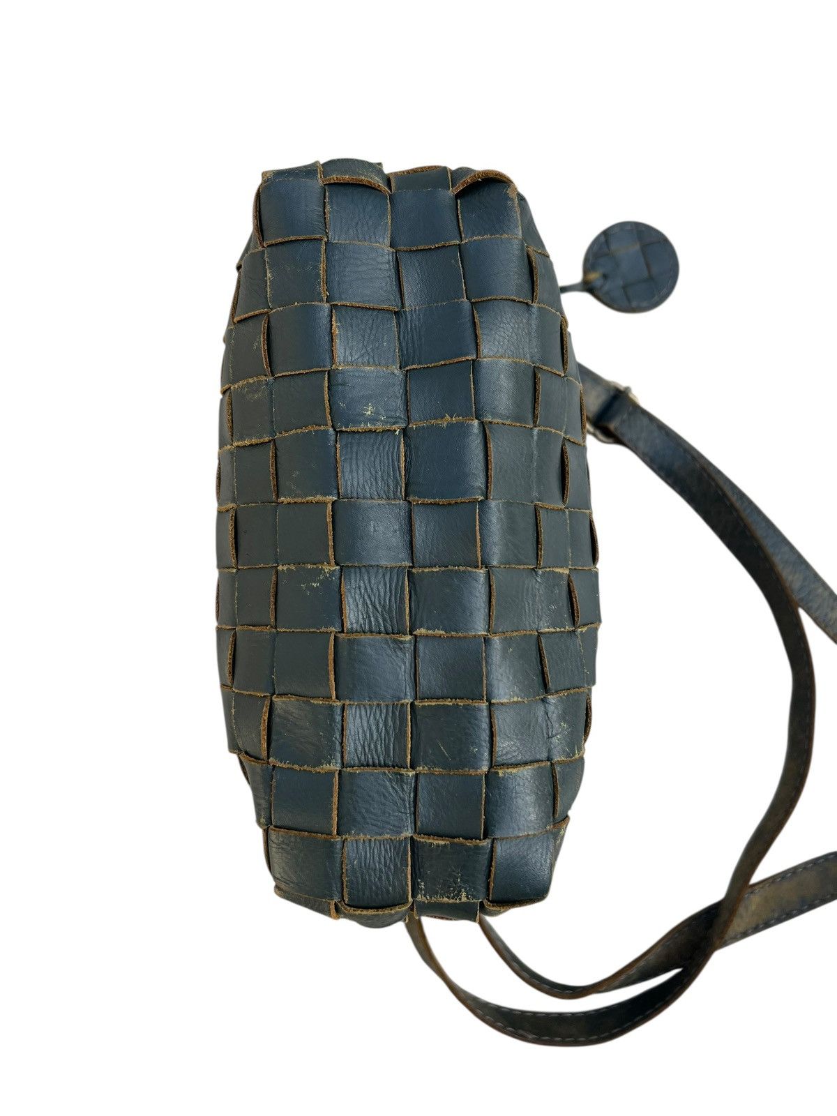 Leather Distressed Patina Intrecciato Leather Bag Zucchero Filato Size ONE SIZE - 19 Thumbnail