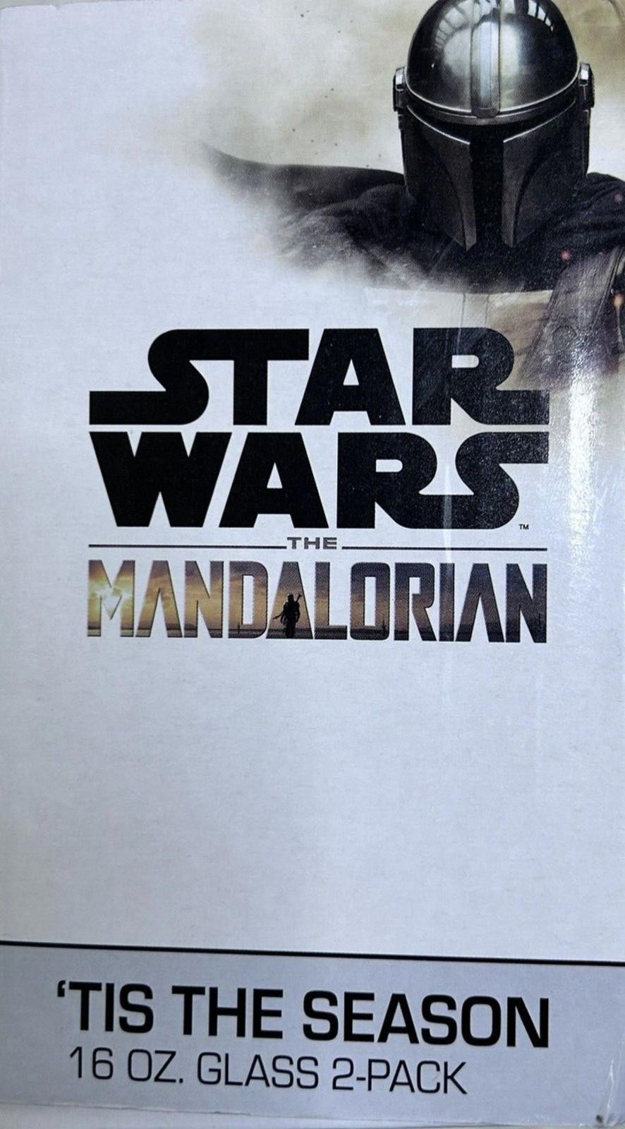 Designer Star Wars Mandalorian TIS THE SEASON 16oz Glasses 2Pk Size ONE SIZE - 3 Thumbnail