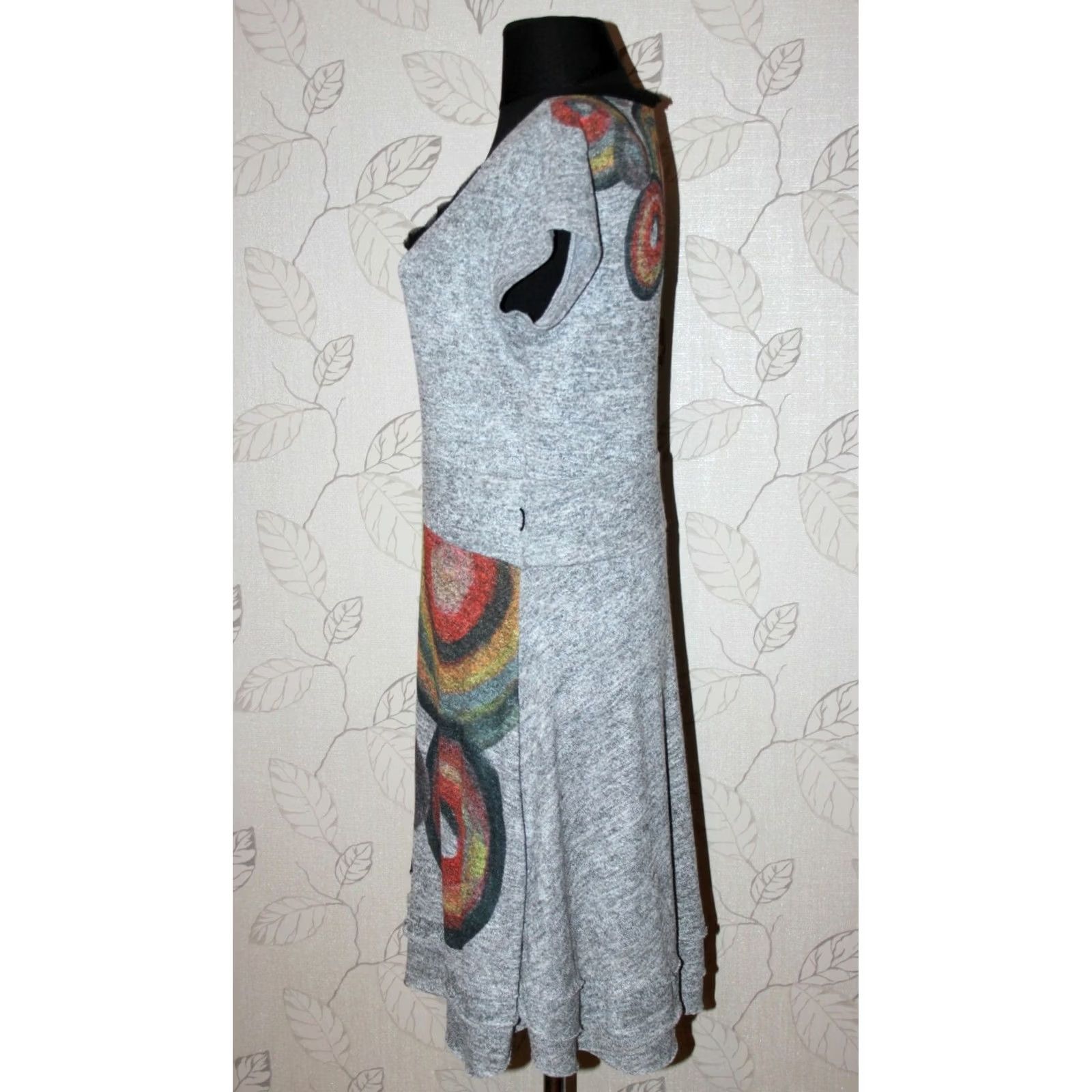 Desigual Desigual Dress Grey Eldoris Robe L 57V20W0 Size Size L / US 10 / IT 46 - 4 Thumbnail