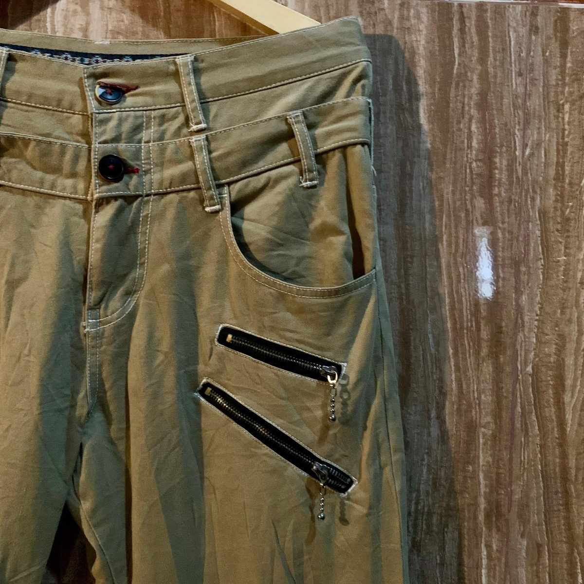 semanticdesign Semantic Design Double Waist Zipper Pants Size US 33 - 3 Thumbnail