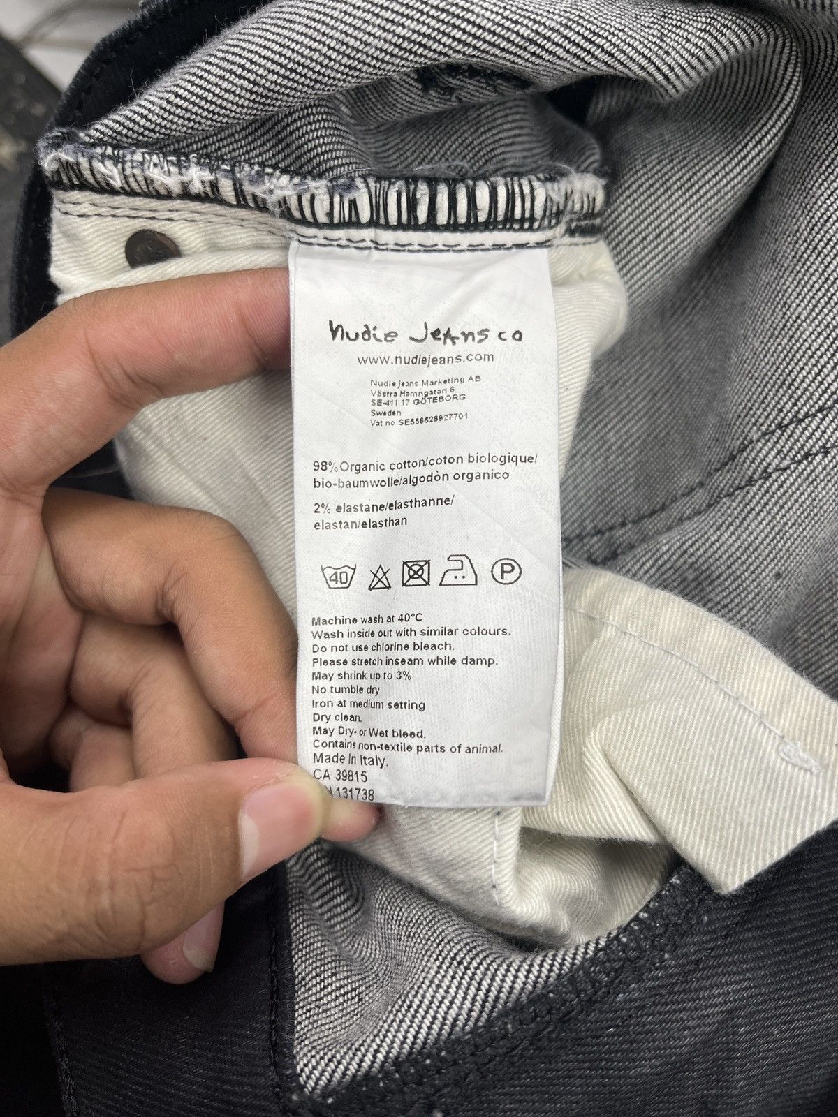 Nudie Jeans Nudie black coated denim Jeans Size US 31 - 12 Thumbnail
