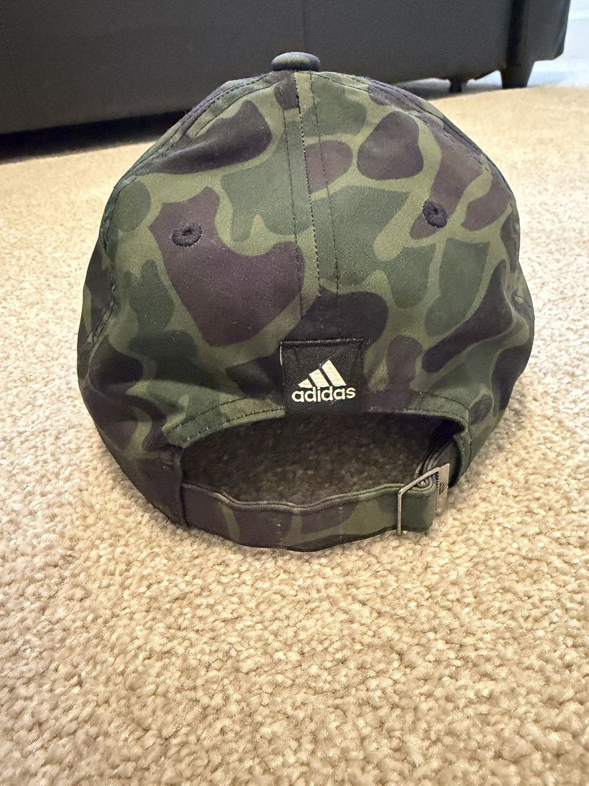 Adidas Washington Huskies Adidas PrimeGreen Duck Camo StrapBack Hat Size ONE SIZE - 2 Thumbnail