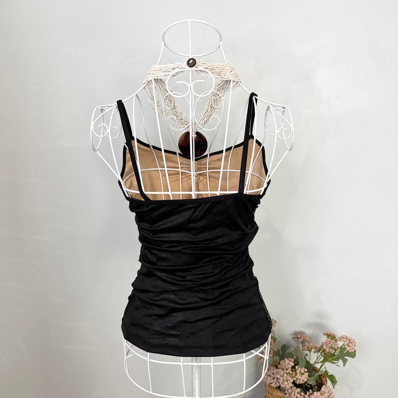 Other Stunning black vintage 90s y2k sequin ibiza sequin tank Size S / US 4 / IT 40 - 4 Thumbnail