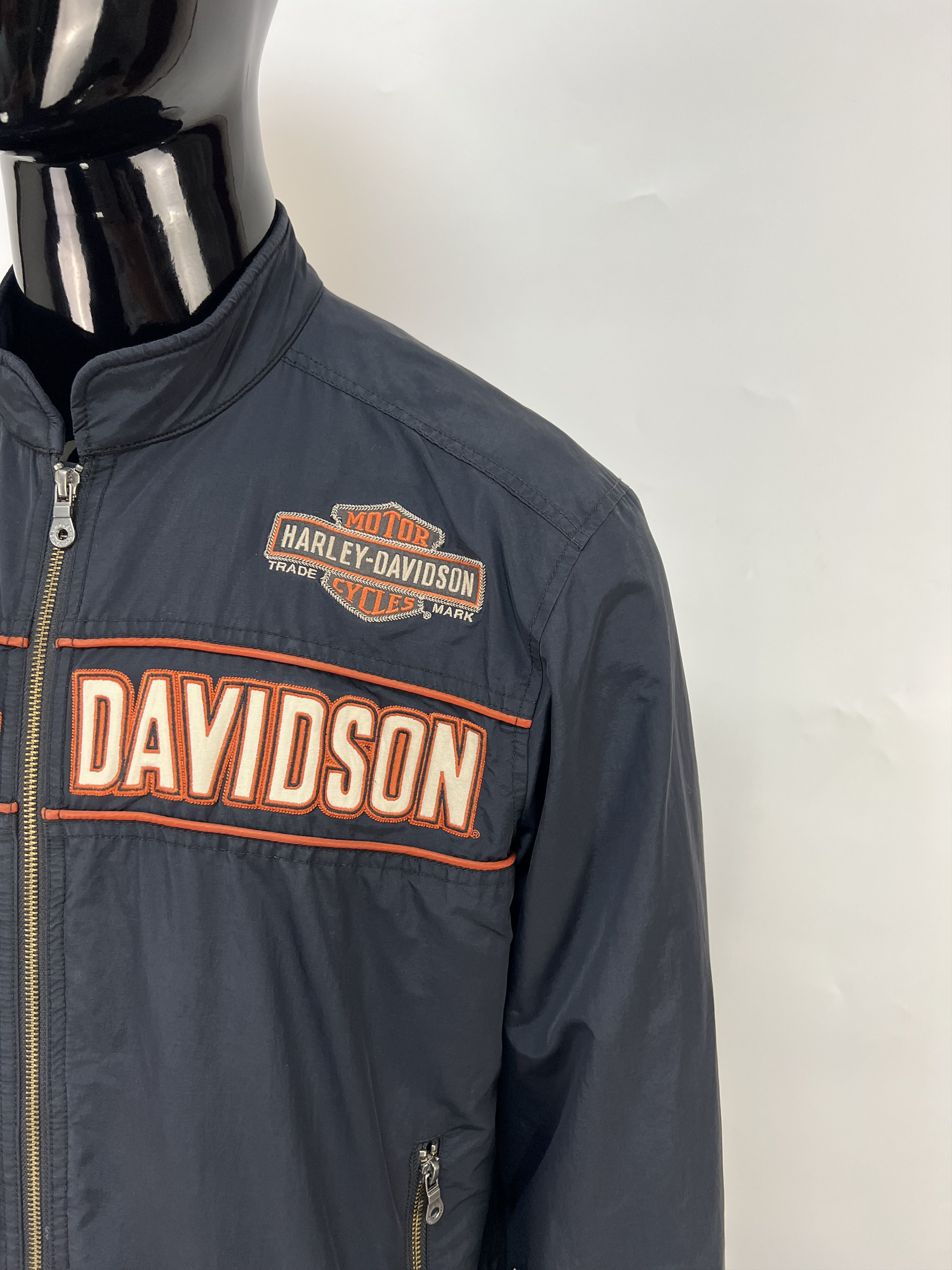 Harley Davidson Harley Davidson Full Zip Nylon Biker Jacket Racing Moto Size US L / EU 52-54 / 3 - 6 Thumbnail