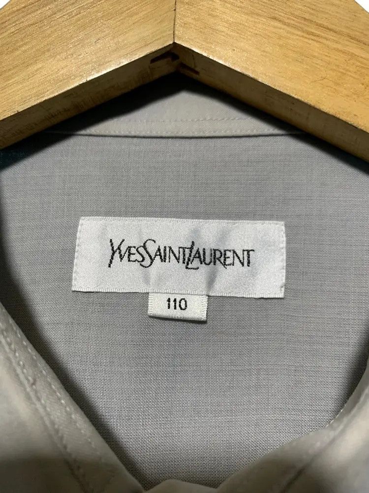 Yves Saint Laurent Vintage Yves Saint Laurent luxury grey button up shirt Size US XL / EU 56 / 4 - 8 Thumbnail