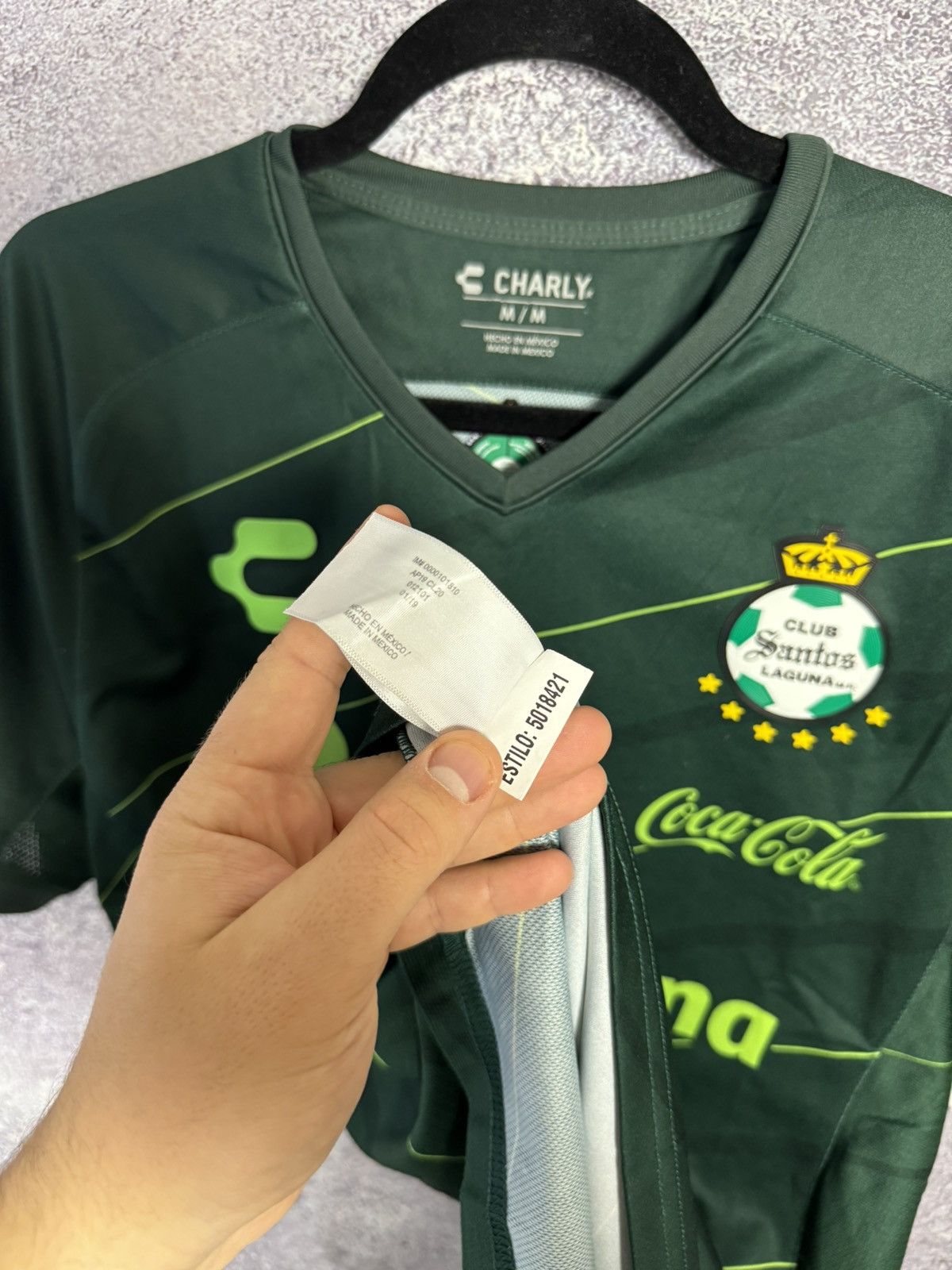 Vintage Vintage Santos Laguna 2019/20 Charly Soccer Jersey Medium Size US M / EU 48-50 / 2 - 17 Thumbnail