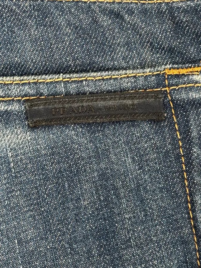 Prada 2000s Prada Tapered Fit Navy Brut Regular Denim Jeans Size US 32 / EU 48 - 9 Thumbnail