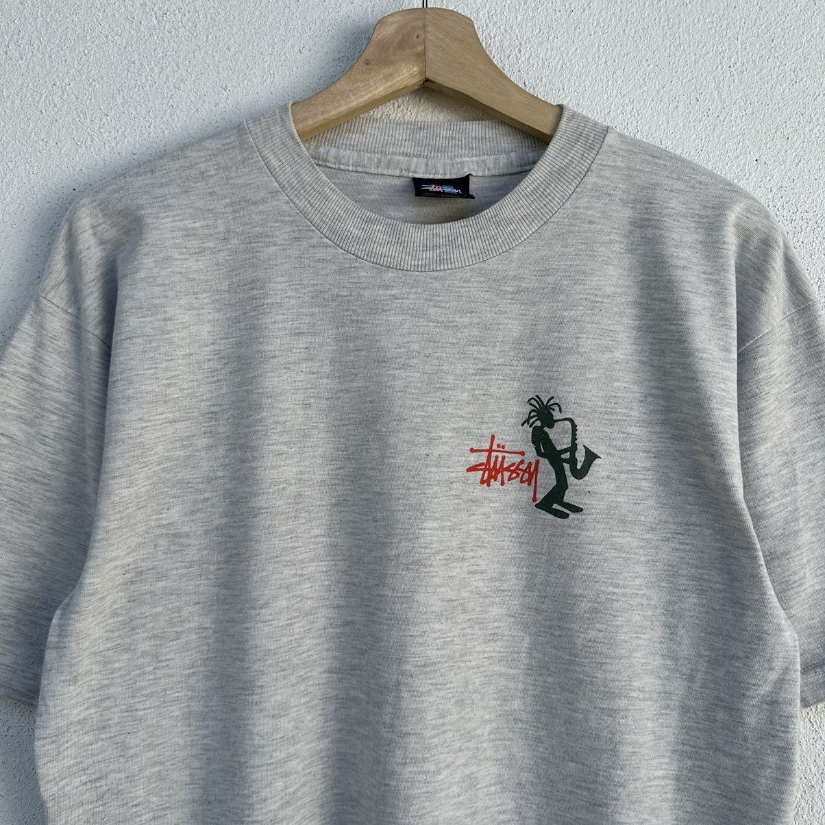 Stussy × Vintage Vintage 90’s Stussy Rasta T Shirt Size US L / EU 52-54 / 3 - 6 Thumbnail