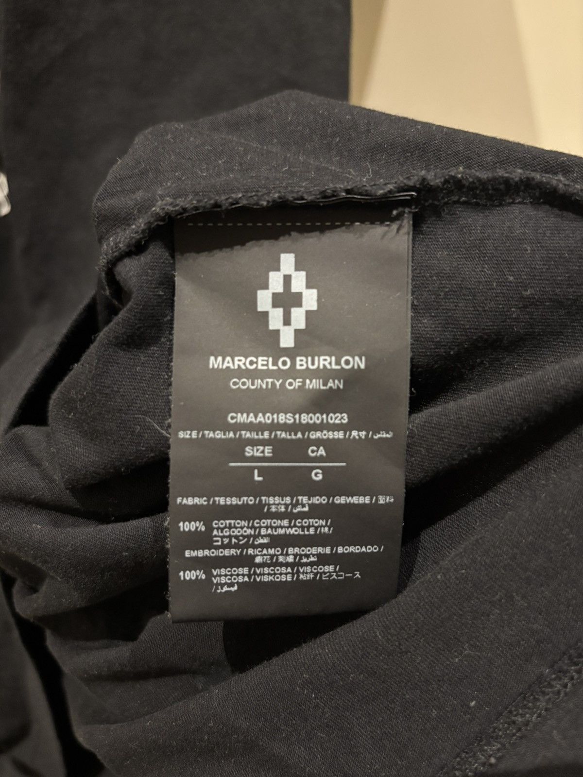 Marcelo Burlon Marcelo Burlon Classic Occult Tee Black Size US L / EU 52-54 / 3 - 3 Thumbnail