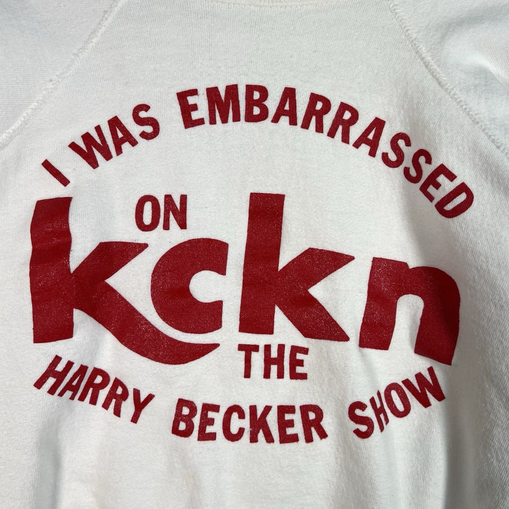 Vintage VINTAGE The Harry Becker Show Sweatshirt Shirt Men Small White Crewneck Sweatshirt Size US S / EU 44-46 / 1 - 6 Thumbnail