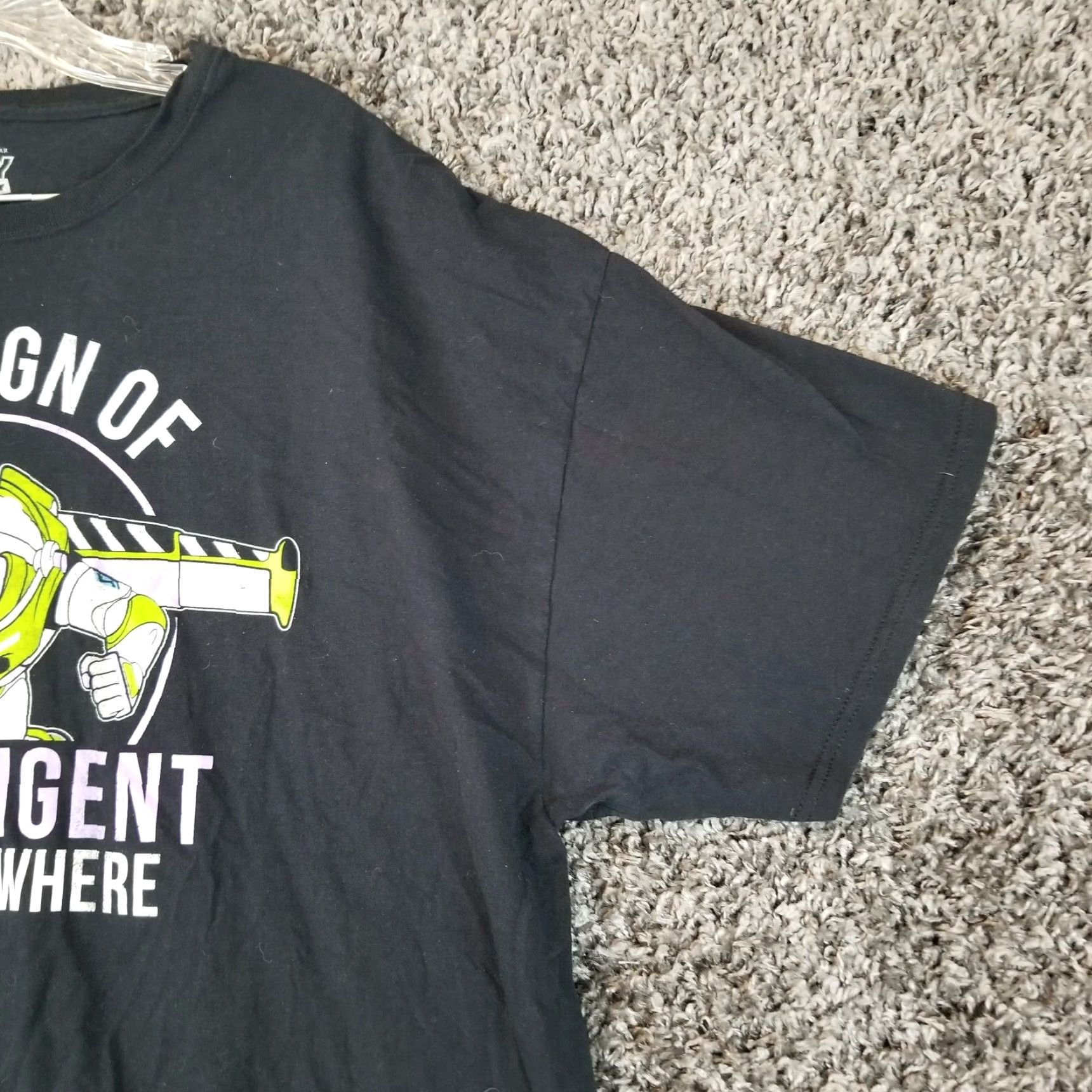 Disney VINTAGE Disney Toy Story Men Buzz Lightyear Graphic T-Shirt Short Sleeve Size 2XL Black Size US 39 - 3 Thumbnail