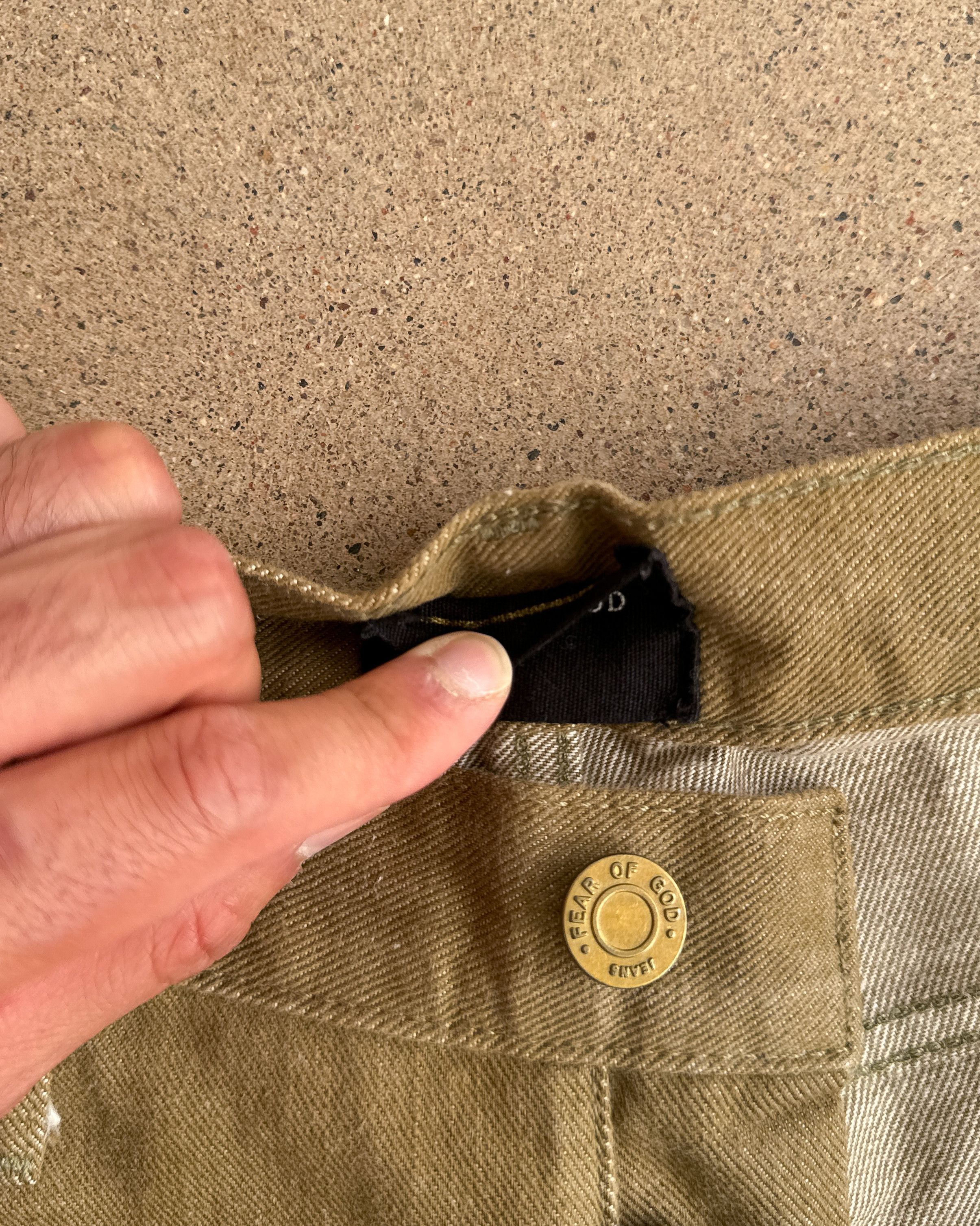 Fear of God Fear Of God Jeans Fifth Collection Gold Olive Green Selvedge Size US 34 / EU 50 - 7 Thumbnail